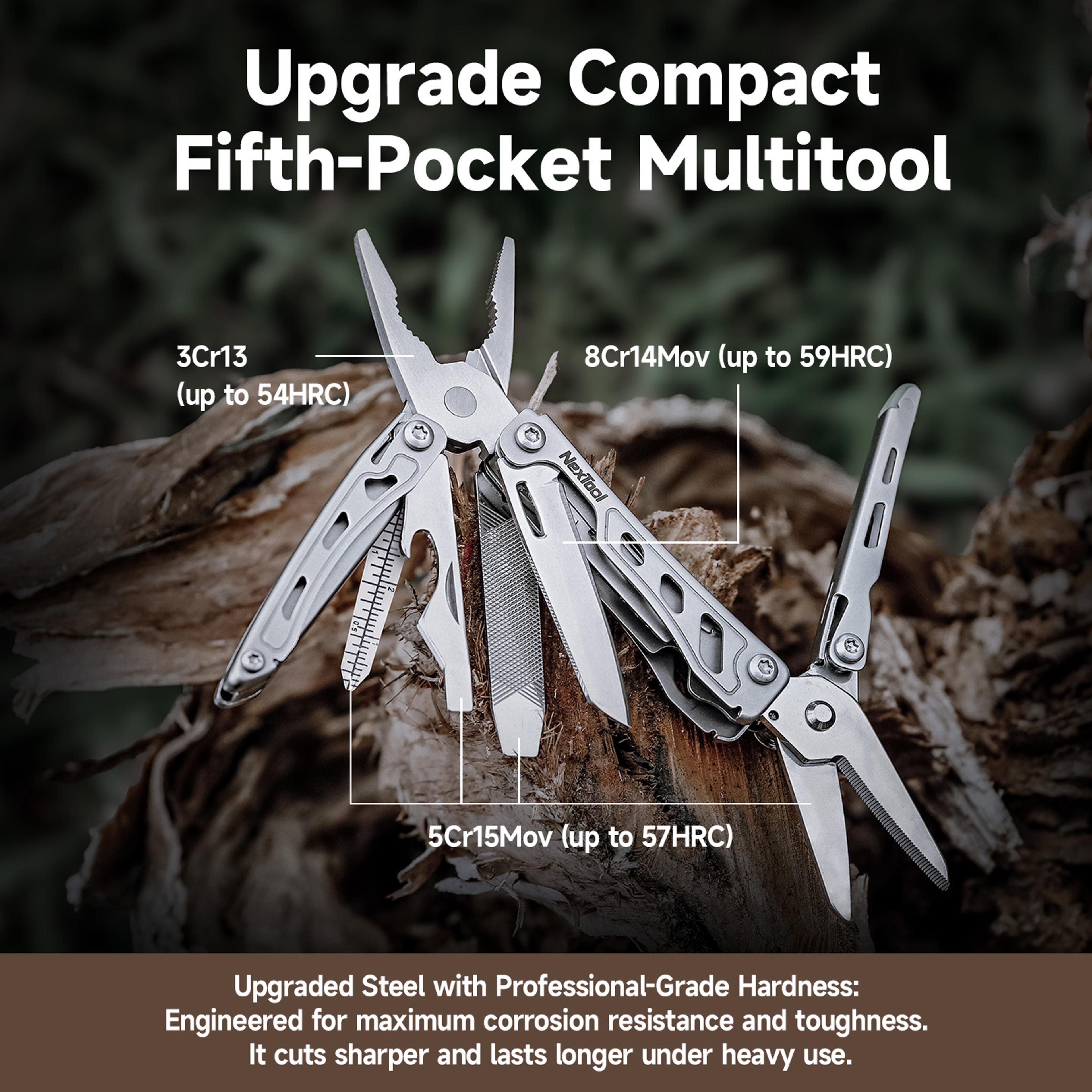 Mini Flagship Multi Tool Folding EDC Tool Compact Durable Screwdriver Pliers File  Ruler For Outdoo 4