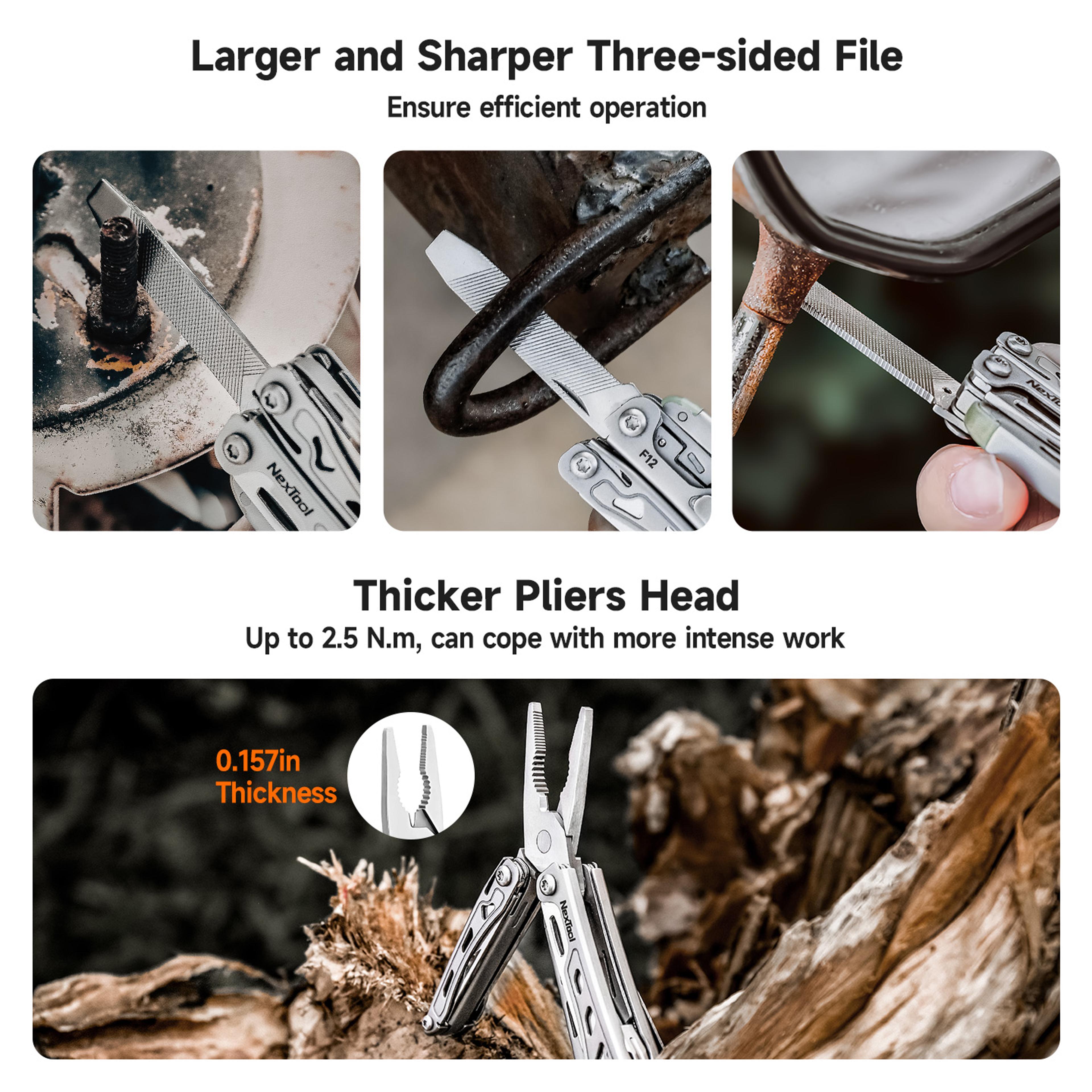 Mini Flagship Multi Tool Folding EDC Tool Compact Durable Screwdriver Pliers File  Ruler For Outdoo 6