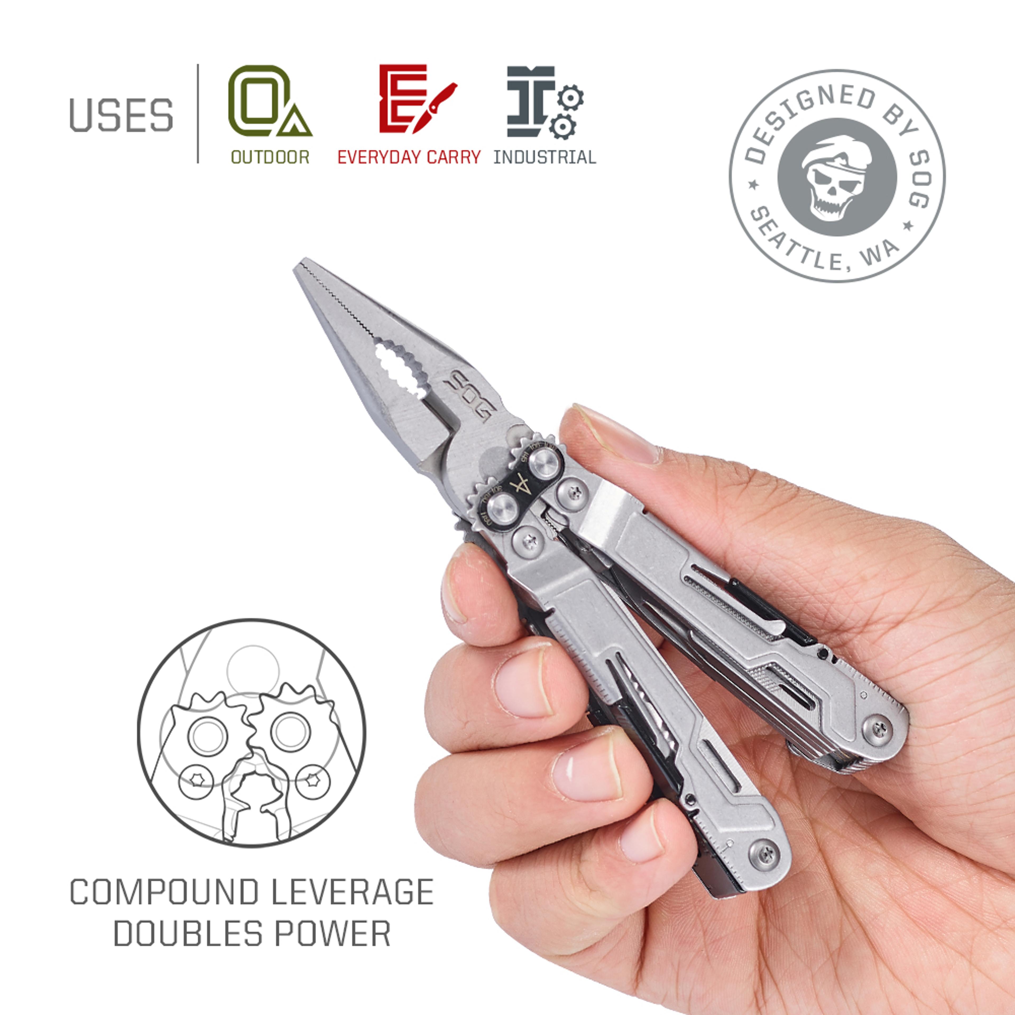 PowerPint Tactical Multi Tool With Folding Pliers  Knife Compact EDC Gear For Outdoor Adventures 3