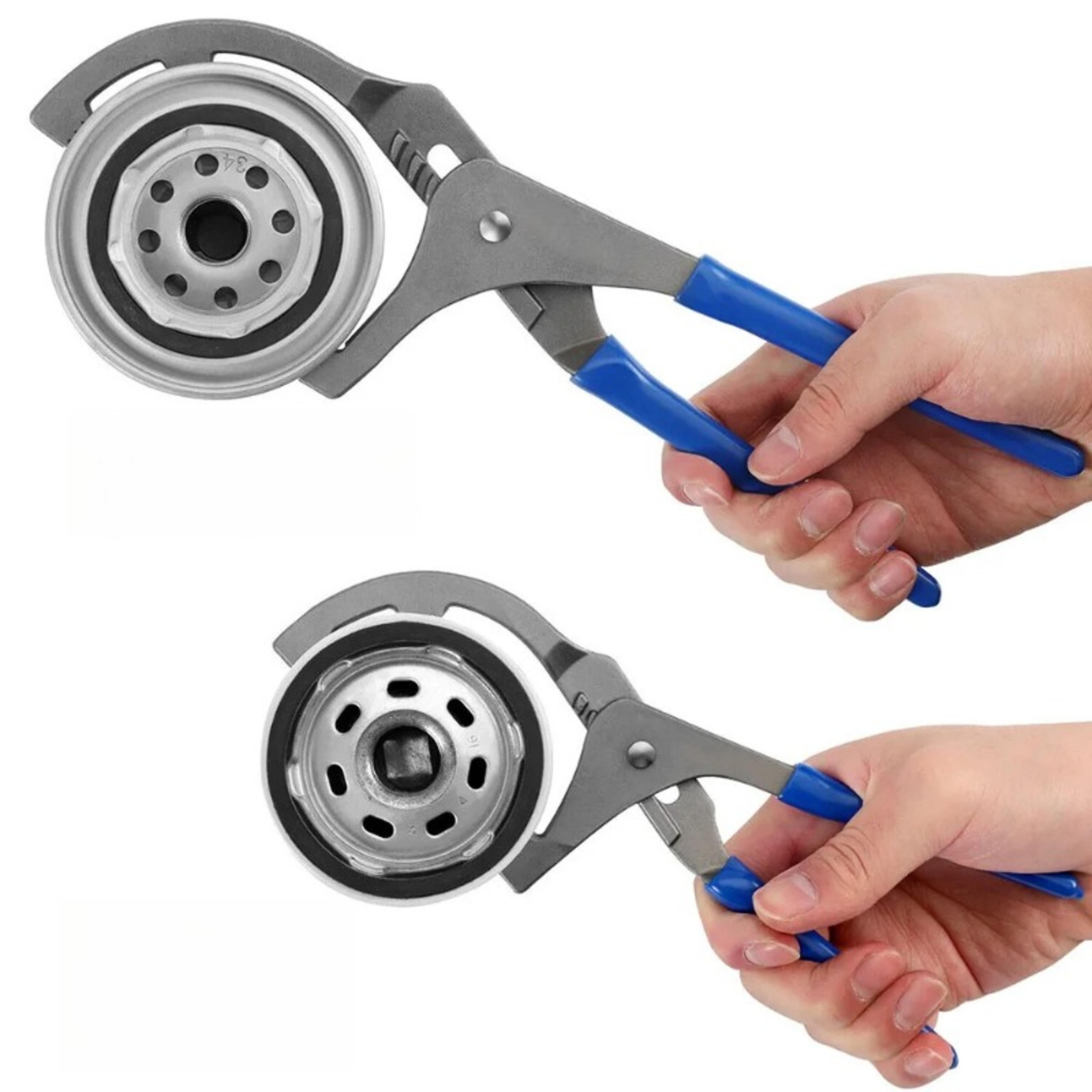 adjustable oil filter pliers wrench tool for automotive maintenance