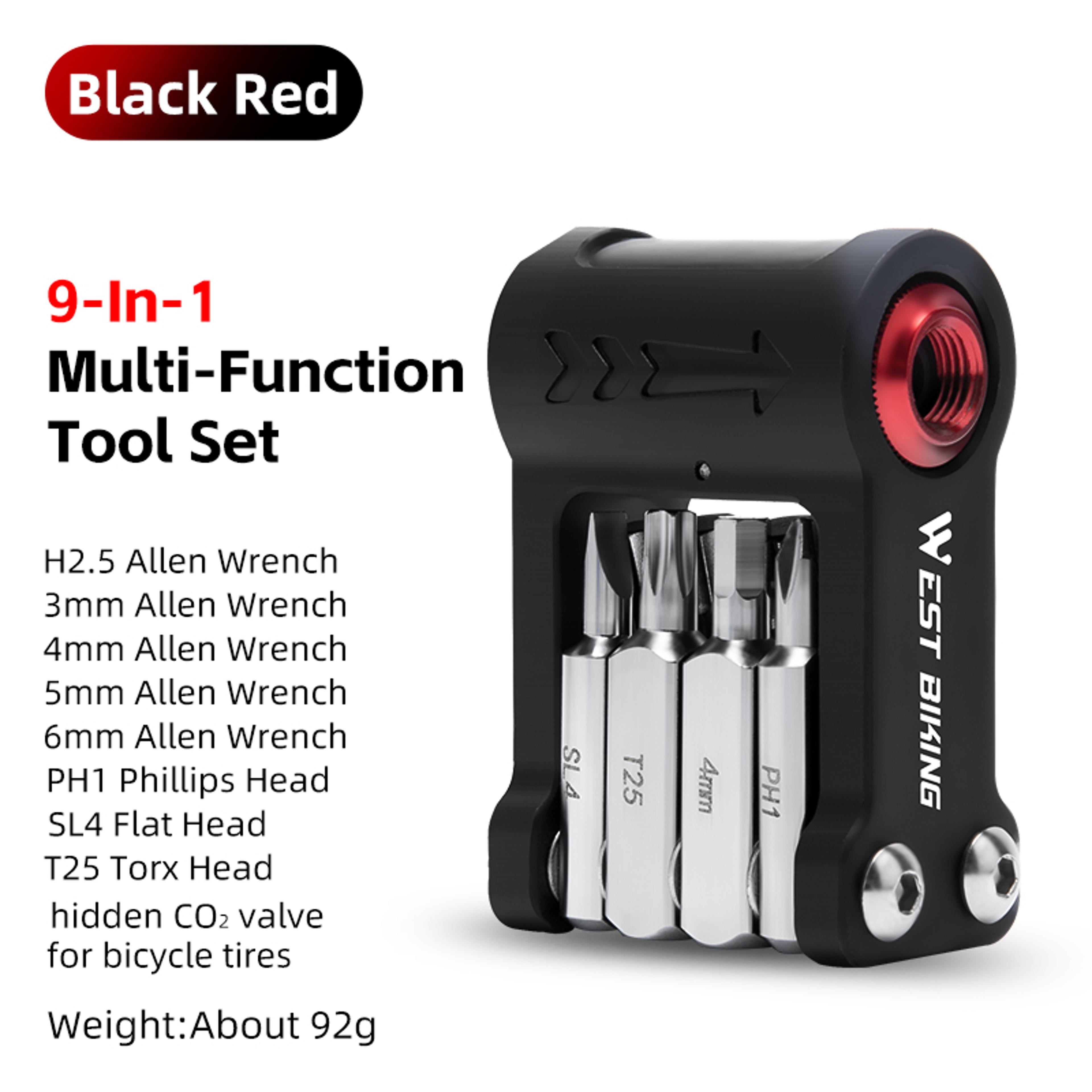 Multi Function Bicycle Repair Tool Kit Foldable Allen Wrench Set For Convenient Cycling Maintenance 4