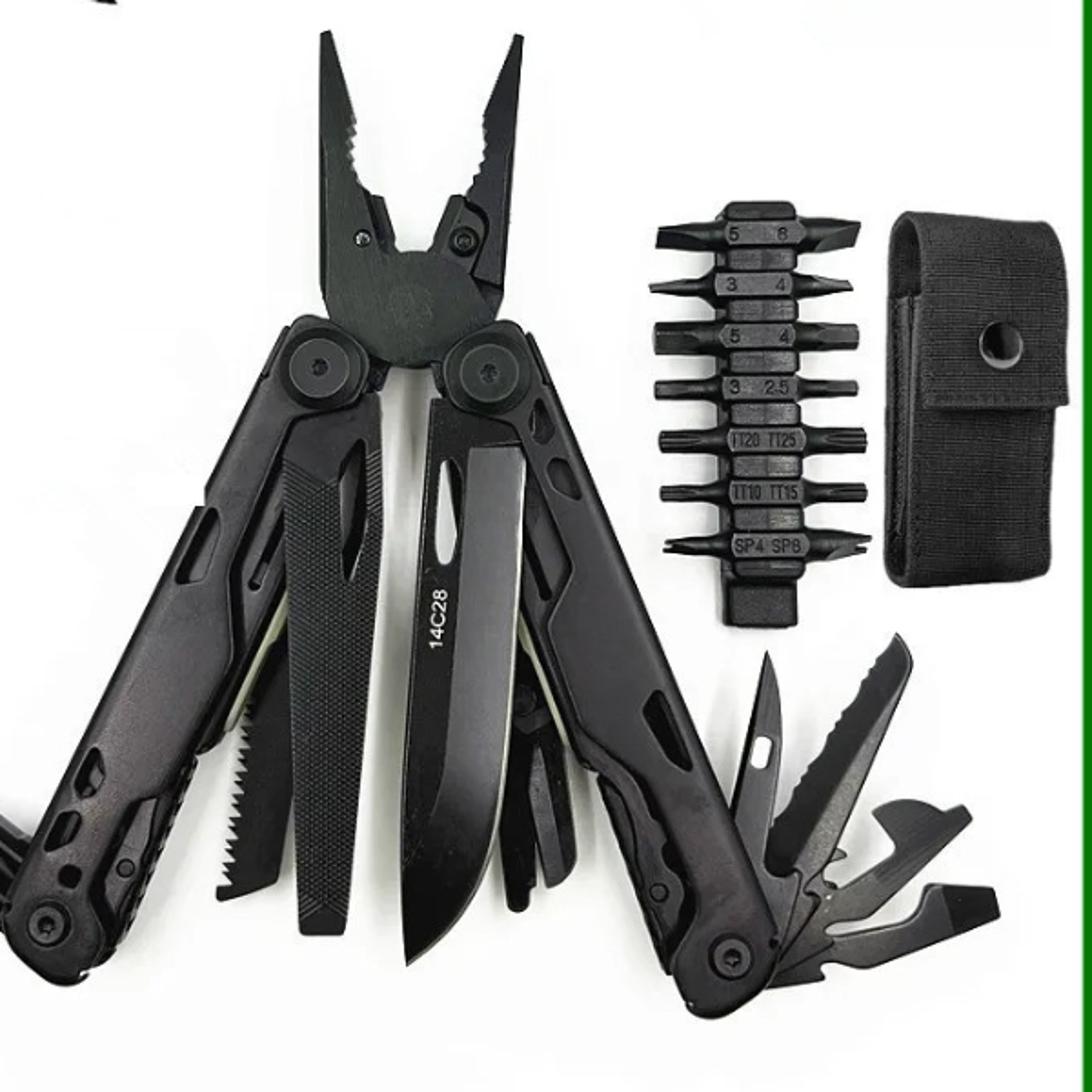 multifunctional folding knife pliers edc survival tool with clip for outdoor adventures
