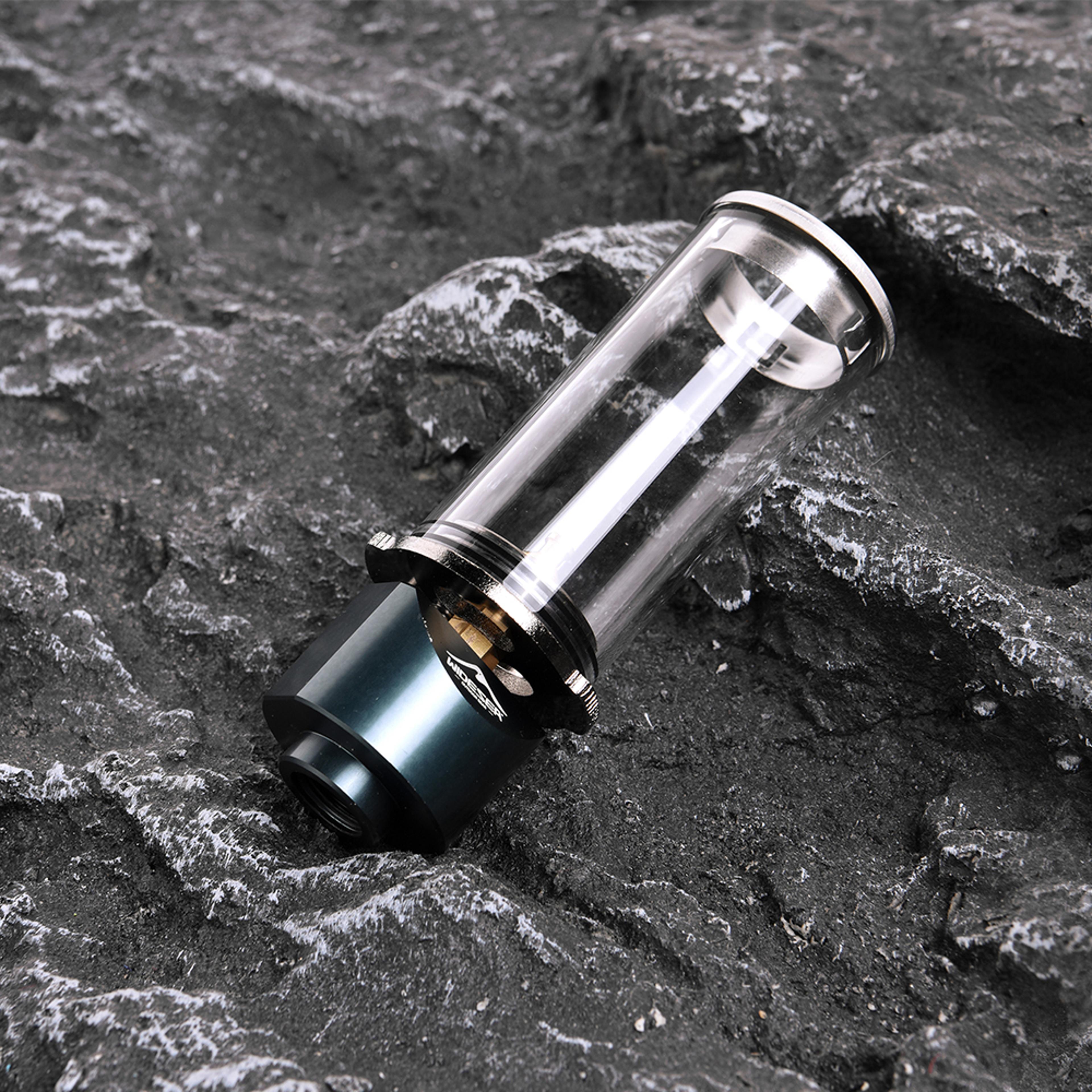 portable camping gas lamp with adjustable brightness and explosion proof glass design