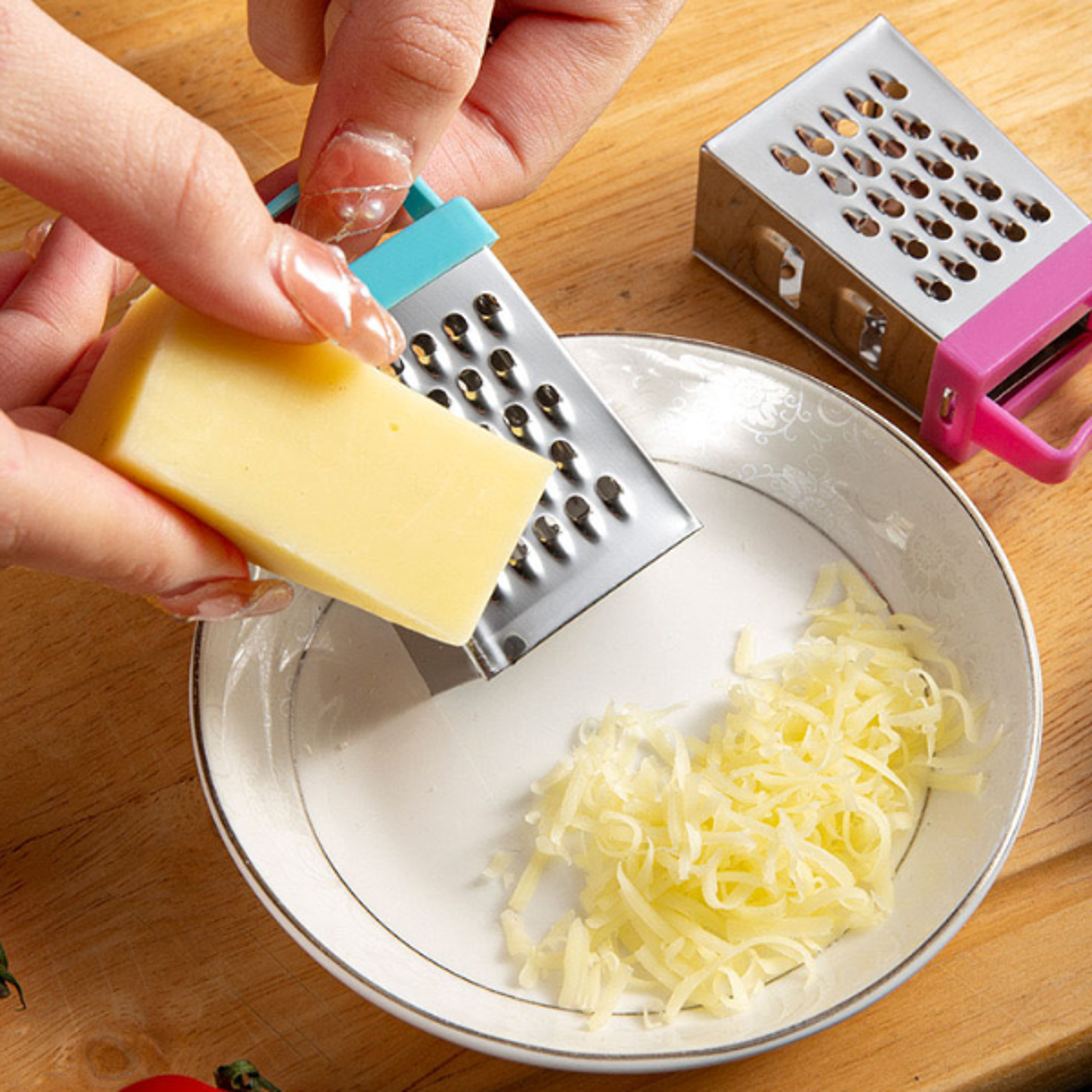 mini stainless steel cheese slicer & planer compact cheese grater tool