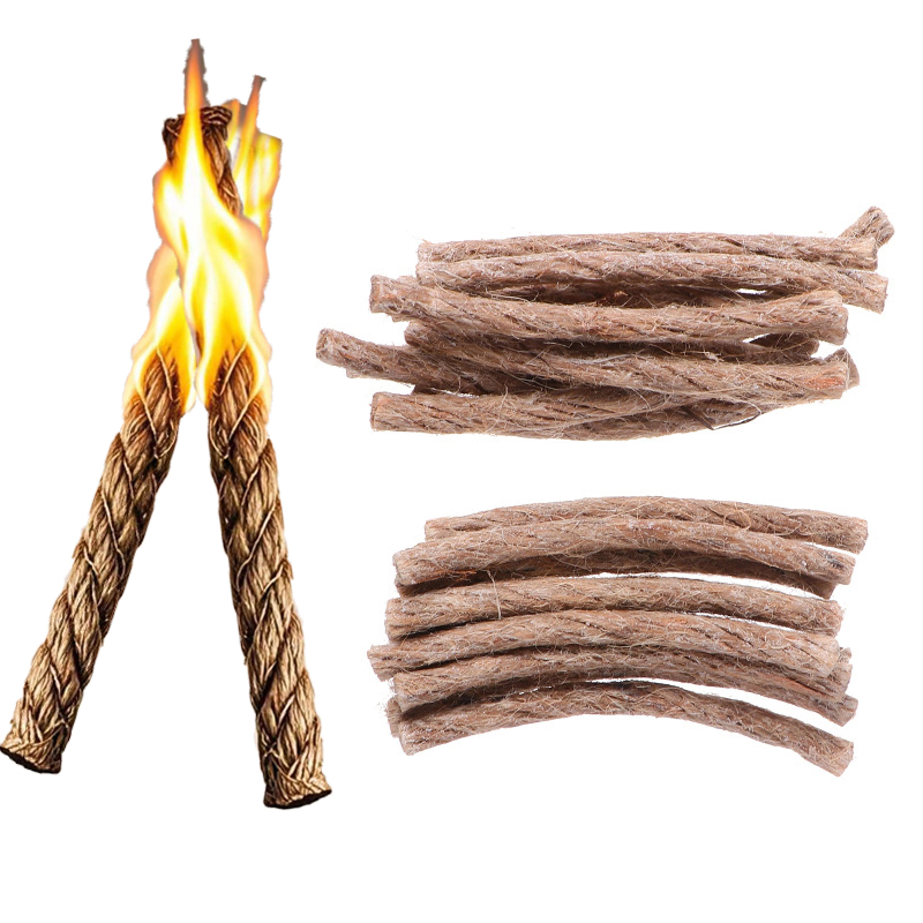 waterproof fire starter rope camping & survival fire starter for all weather outdoors