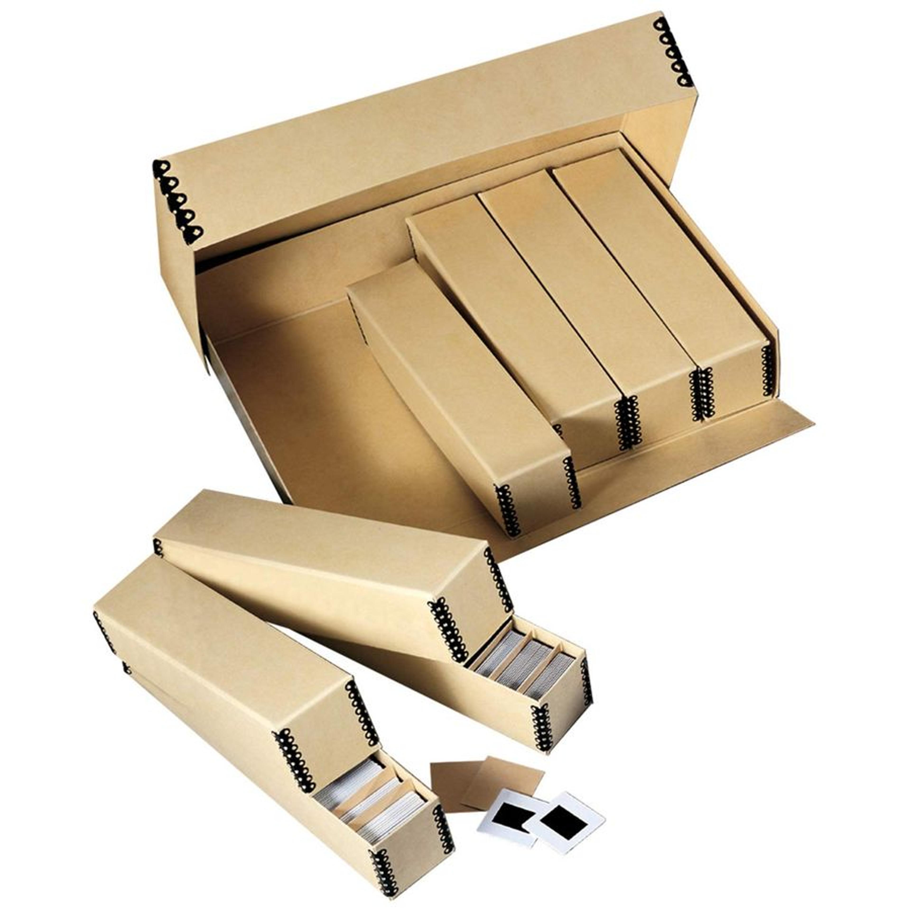 archival slide storage box durable film & photo storage organizer with inner cases