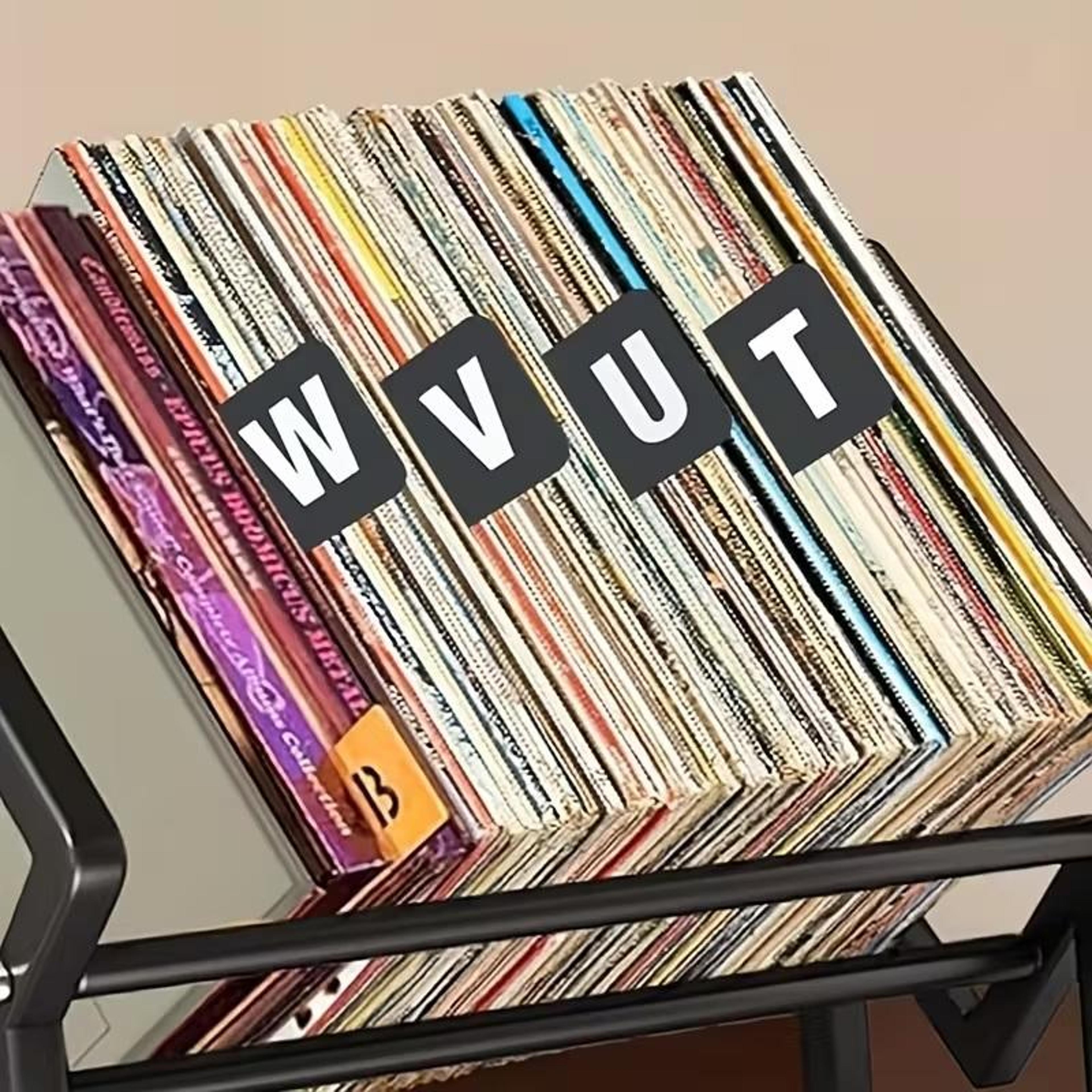 alphabet a to z record & media organizer cd dvd organizer dividers set for easy vinyl record storage