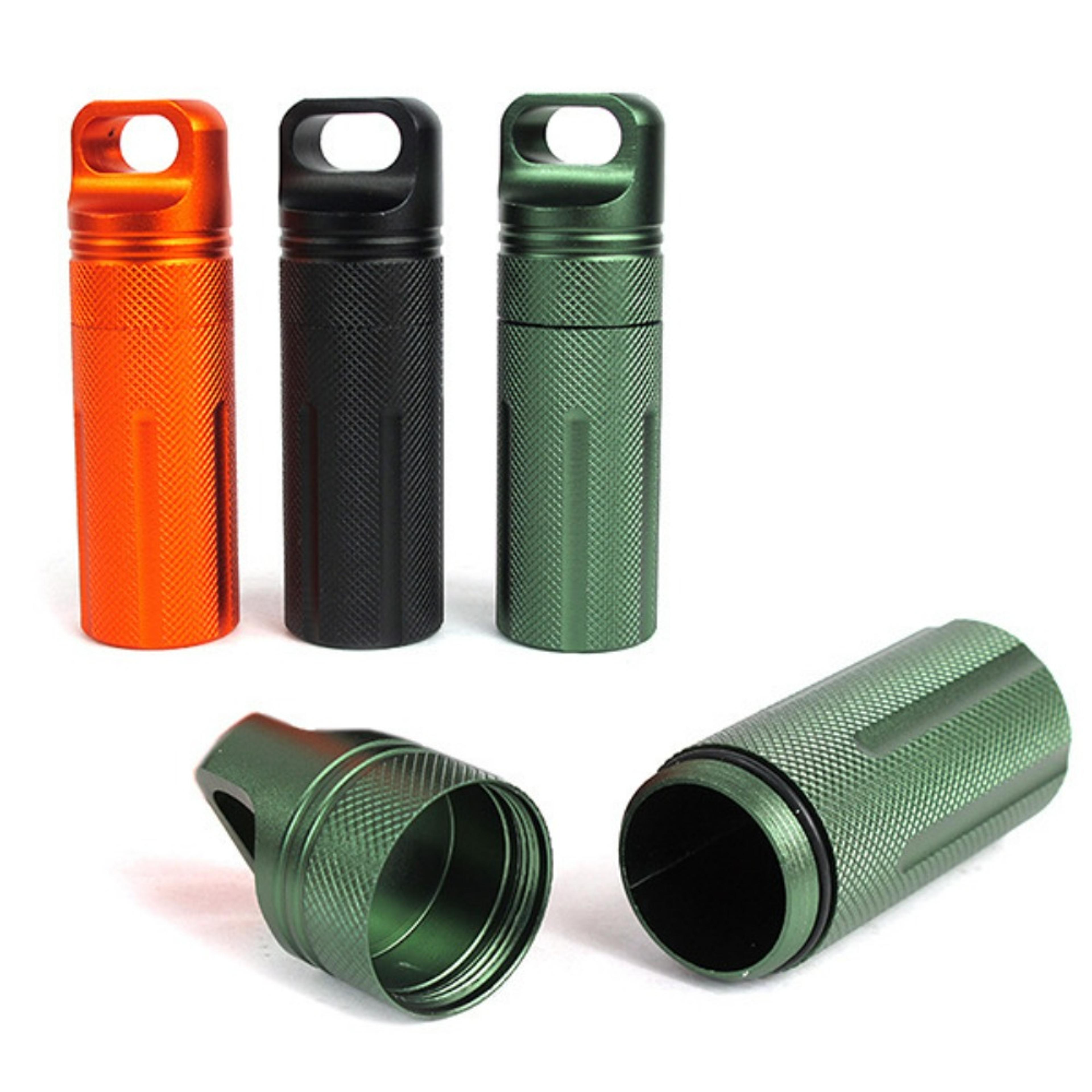 premium cnc machined edc waterproof can durable airtight survival gear storage box