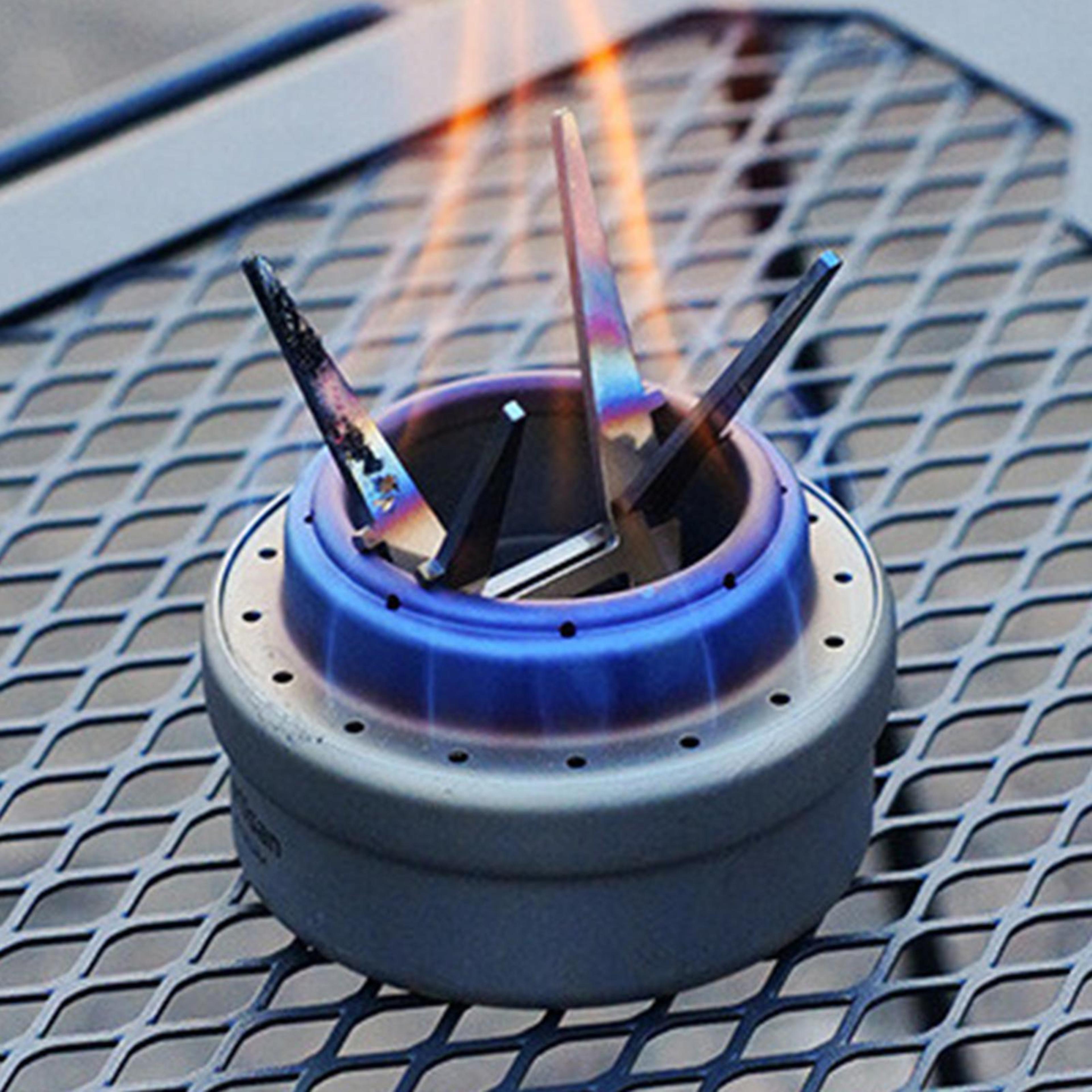 camping stove stand stainless steel foldable pot support for alcohol burner outdoor cooking