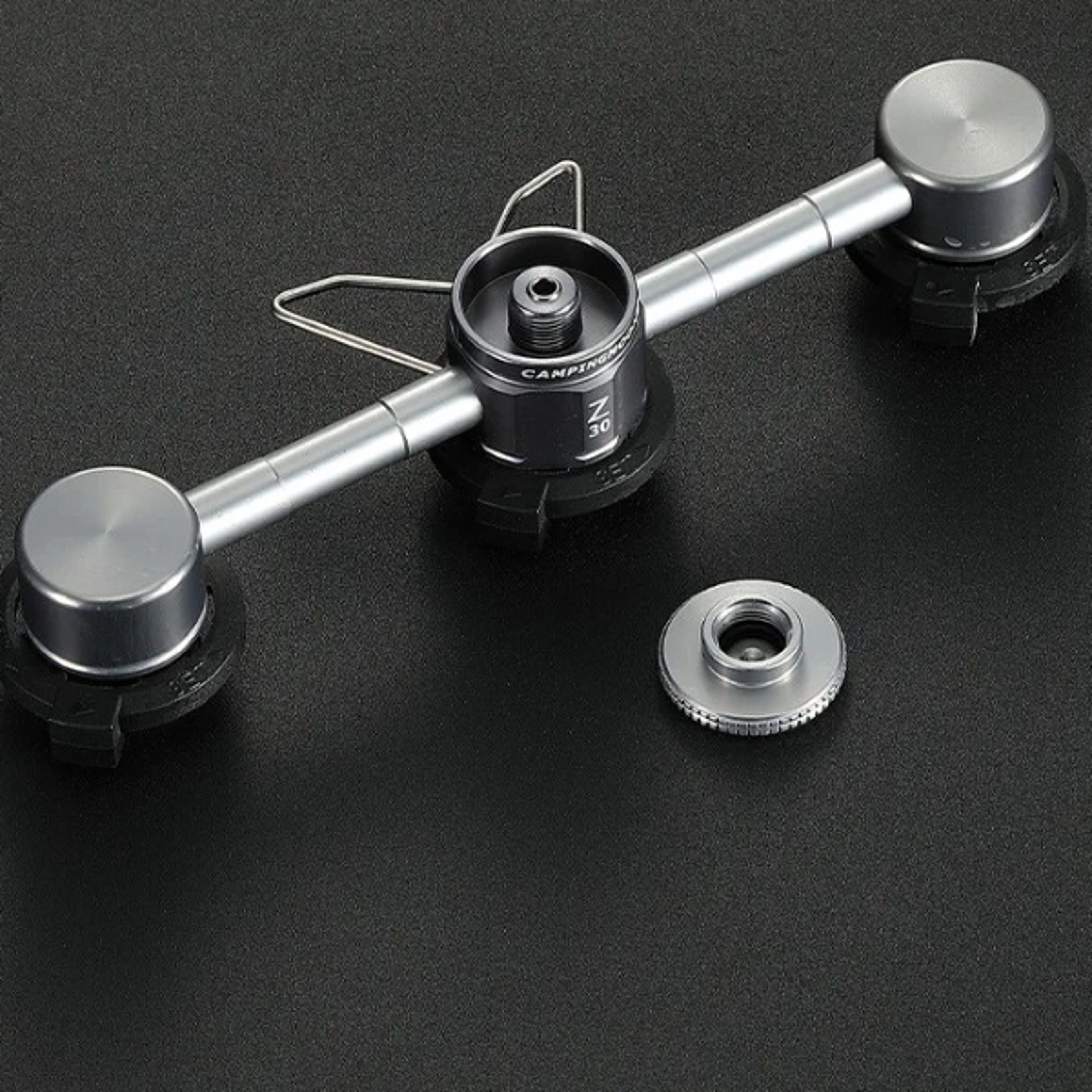 three way camping stove adapter portable gas tank splitter for outdoor cooking