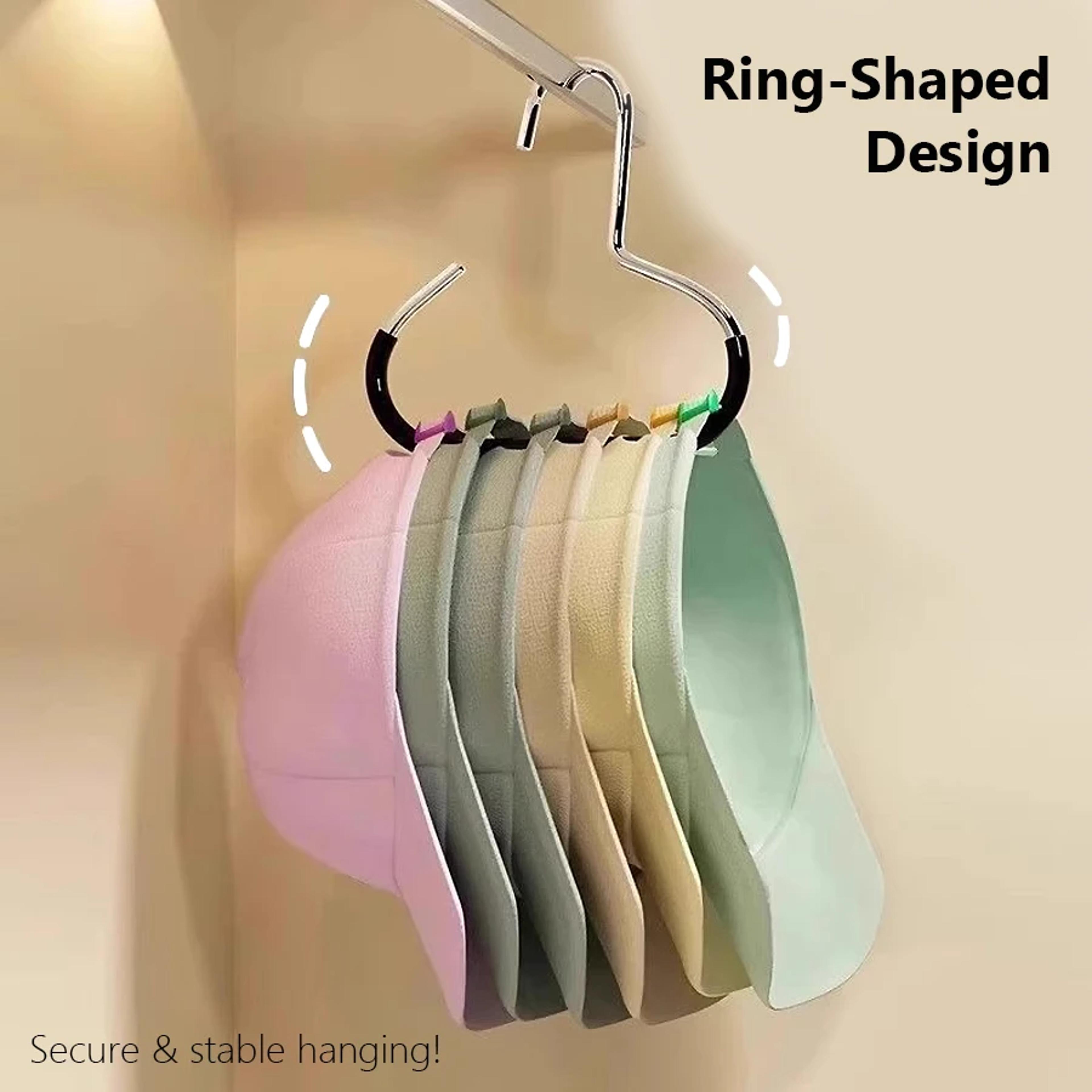 Heavy Duty Hat Organizer Closet Cap Hanger Multi Purpose Hook Rack For Hats Scarves Bags 3