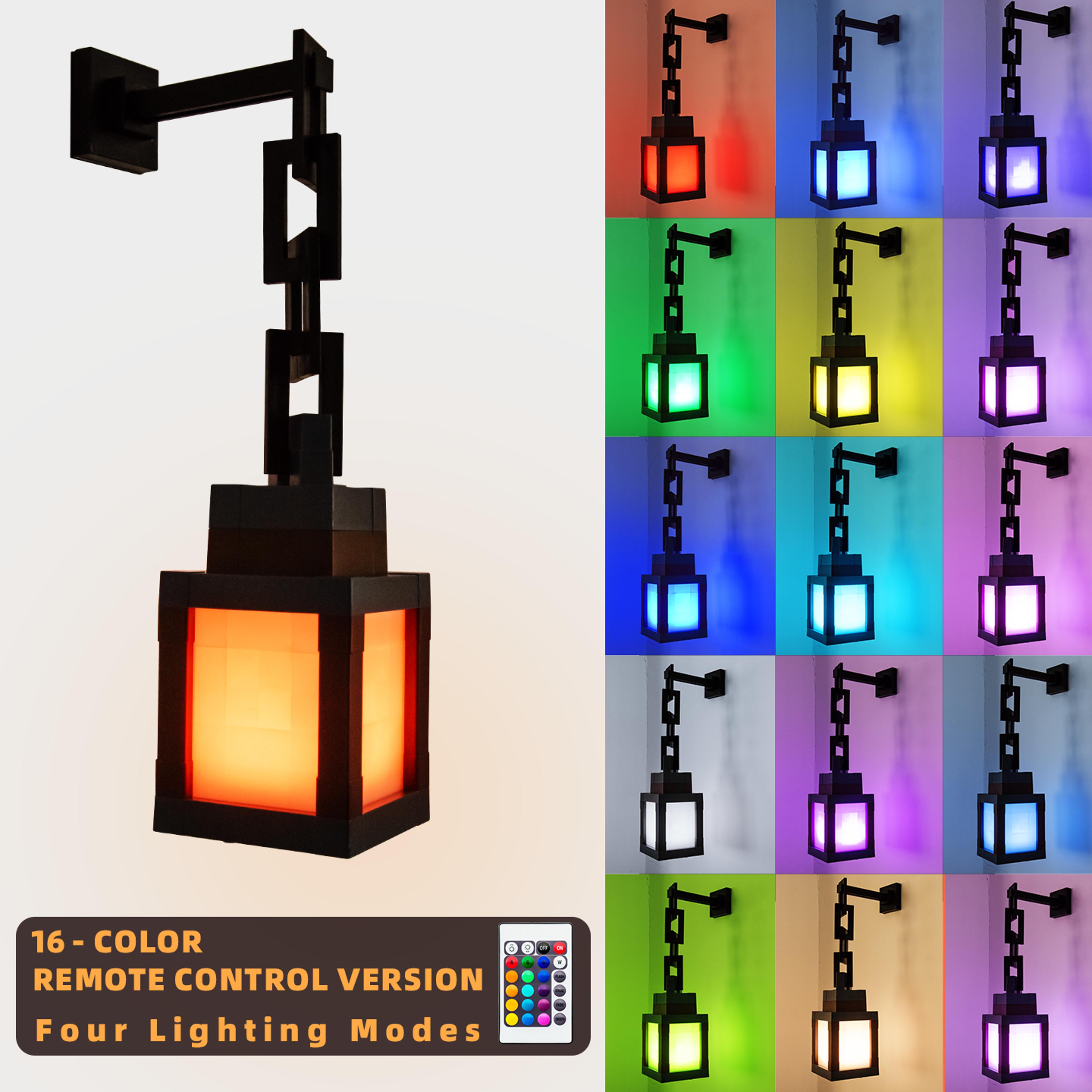 16 Color Pixel Night Light Portable LED Lantern For Bedroom Gaming Room And Home Decor 6