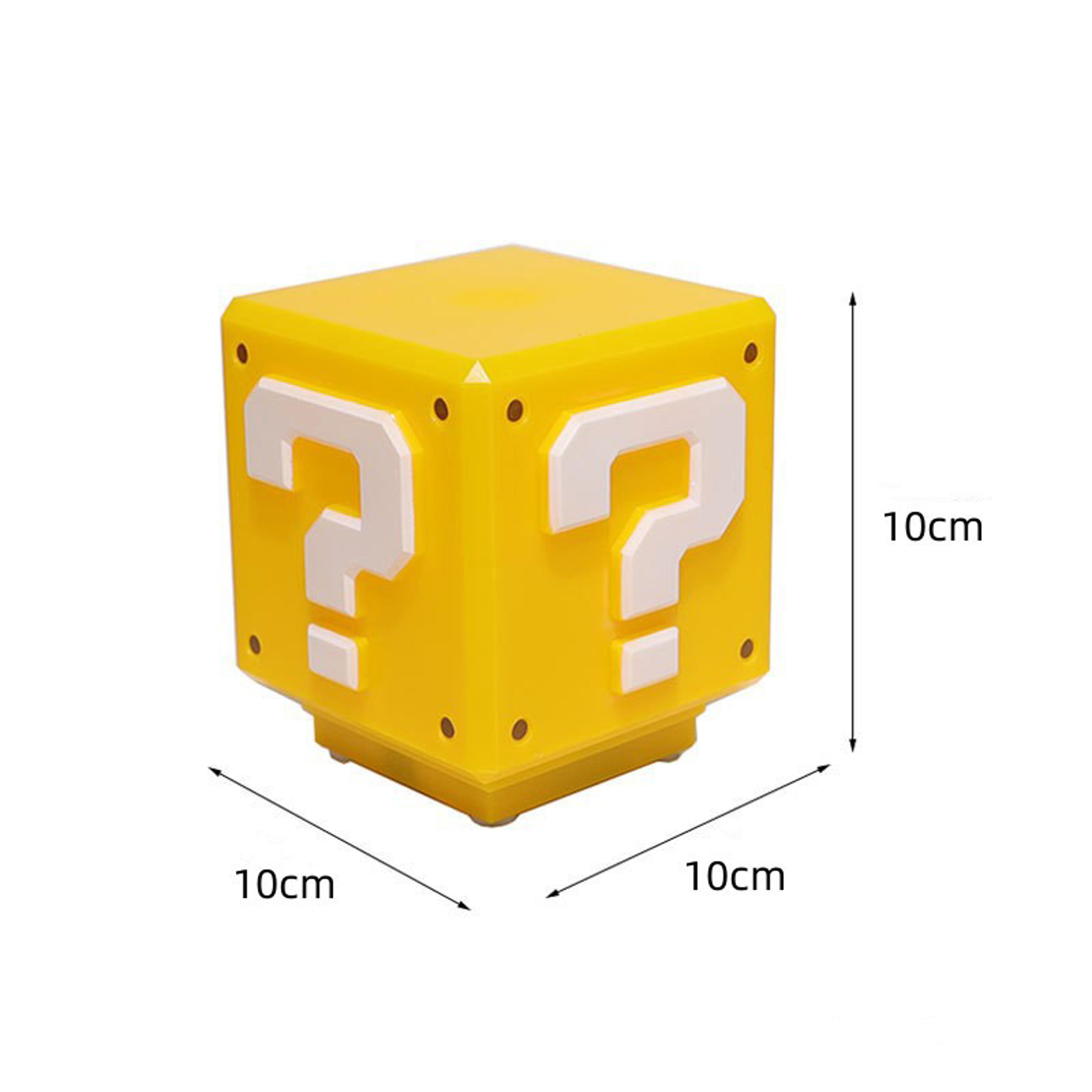 Question Block LED Night Light With Music USB Rechargeable Gaming Desk Lamp 2