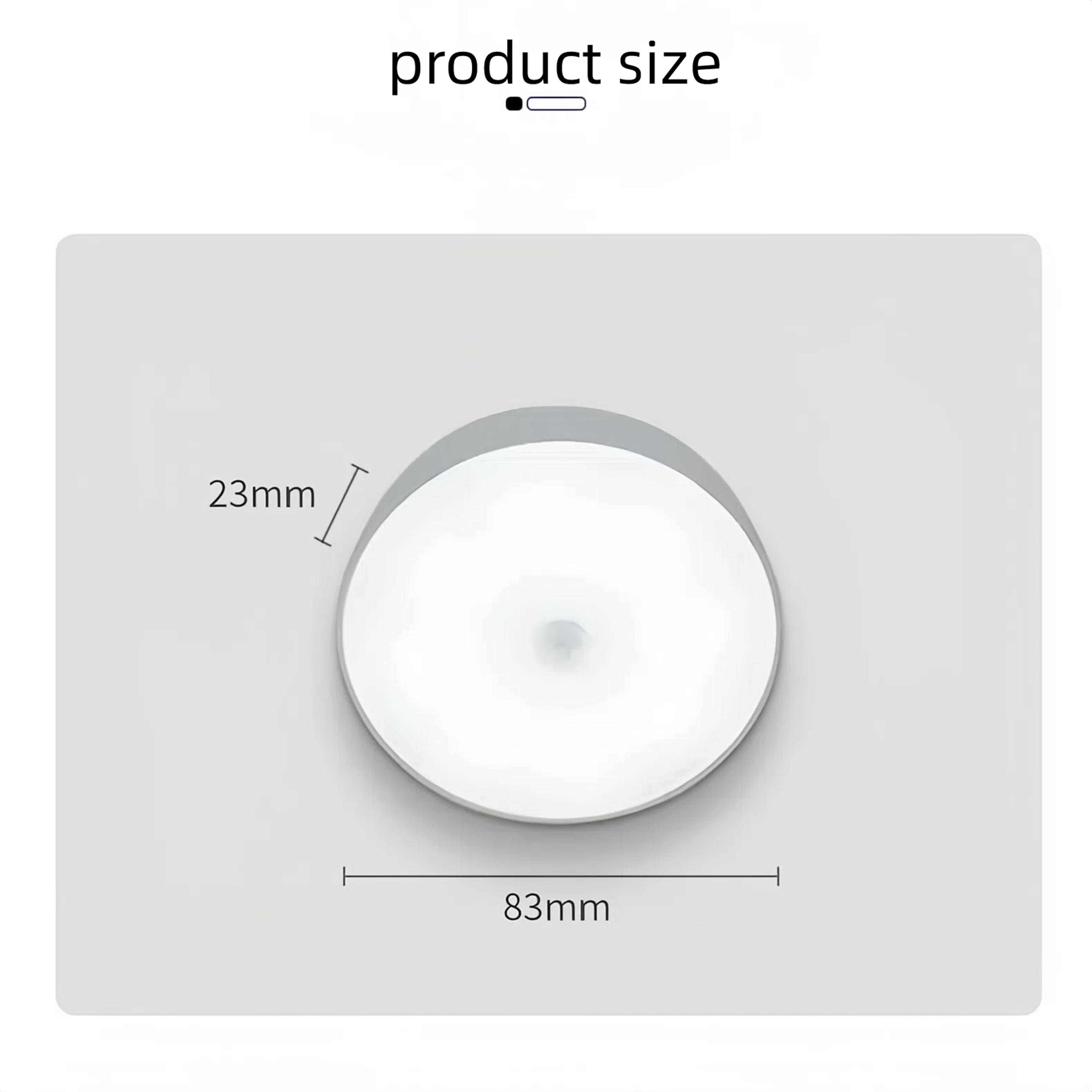 Wireless LED Motion Sensor Night Light 5 Pack USB Rechargeable Closet Cabinet Lights 6
