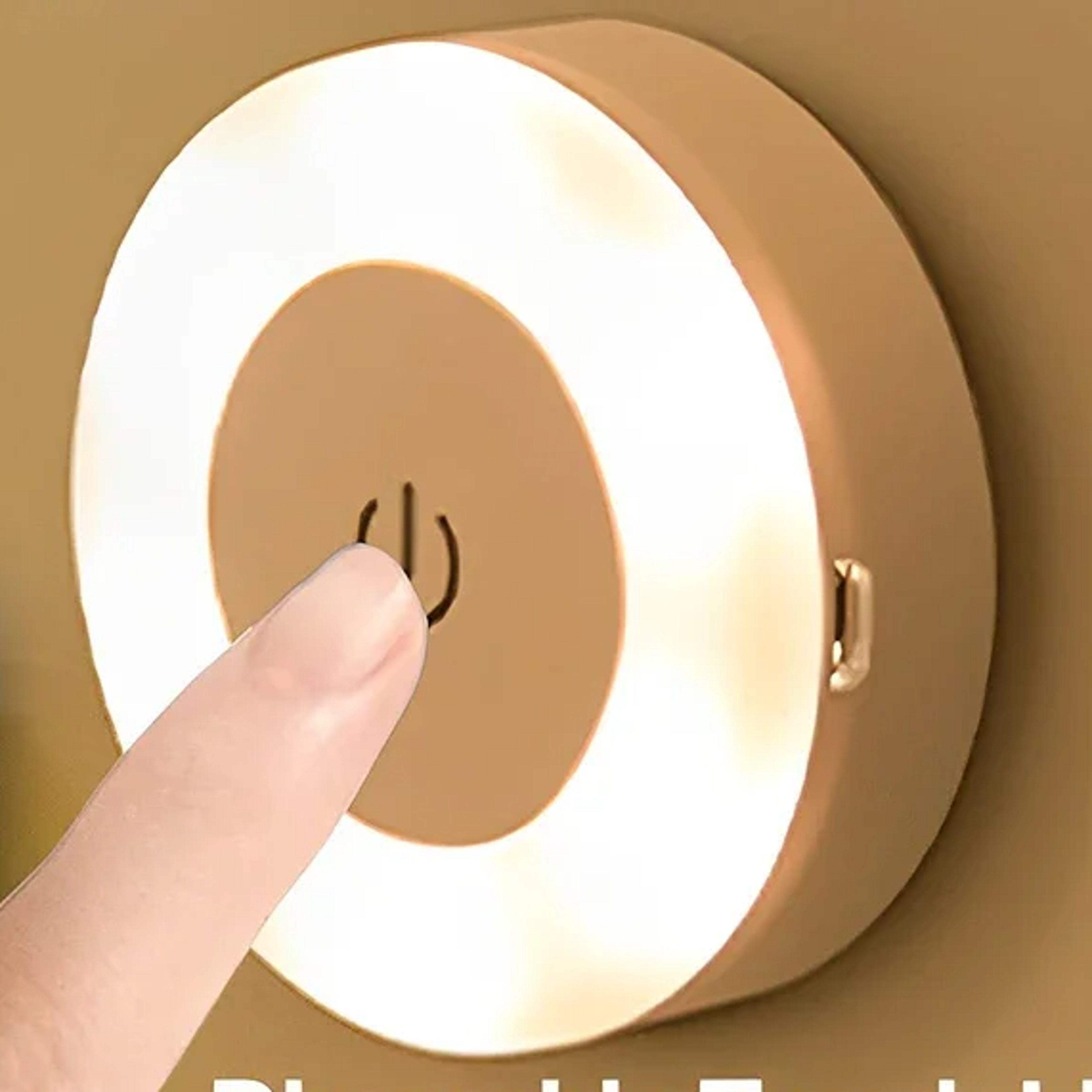 portable usb rechargeable night light magnetic touch sensor led lamp for bedroom kitchen wardrobe