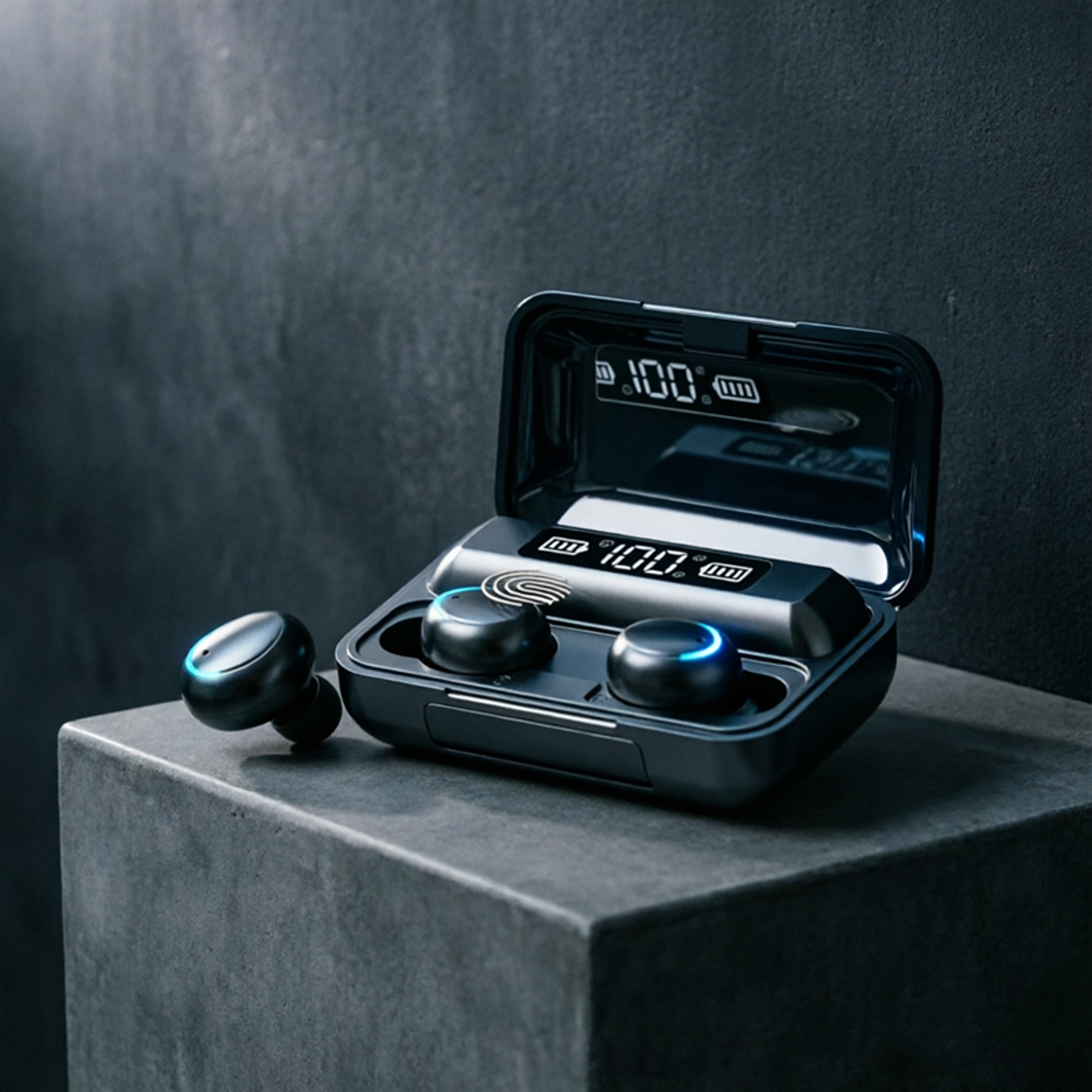 deep bass bluetooth 5.1 wireless earbuds sport touch control waterproof headphones