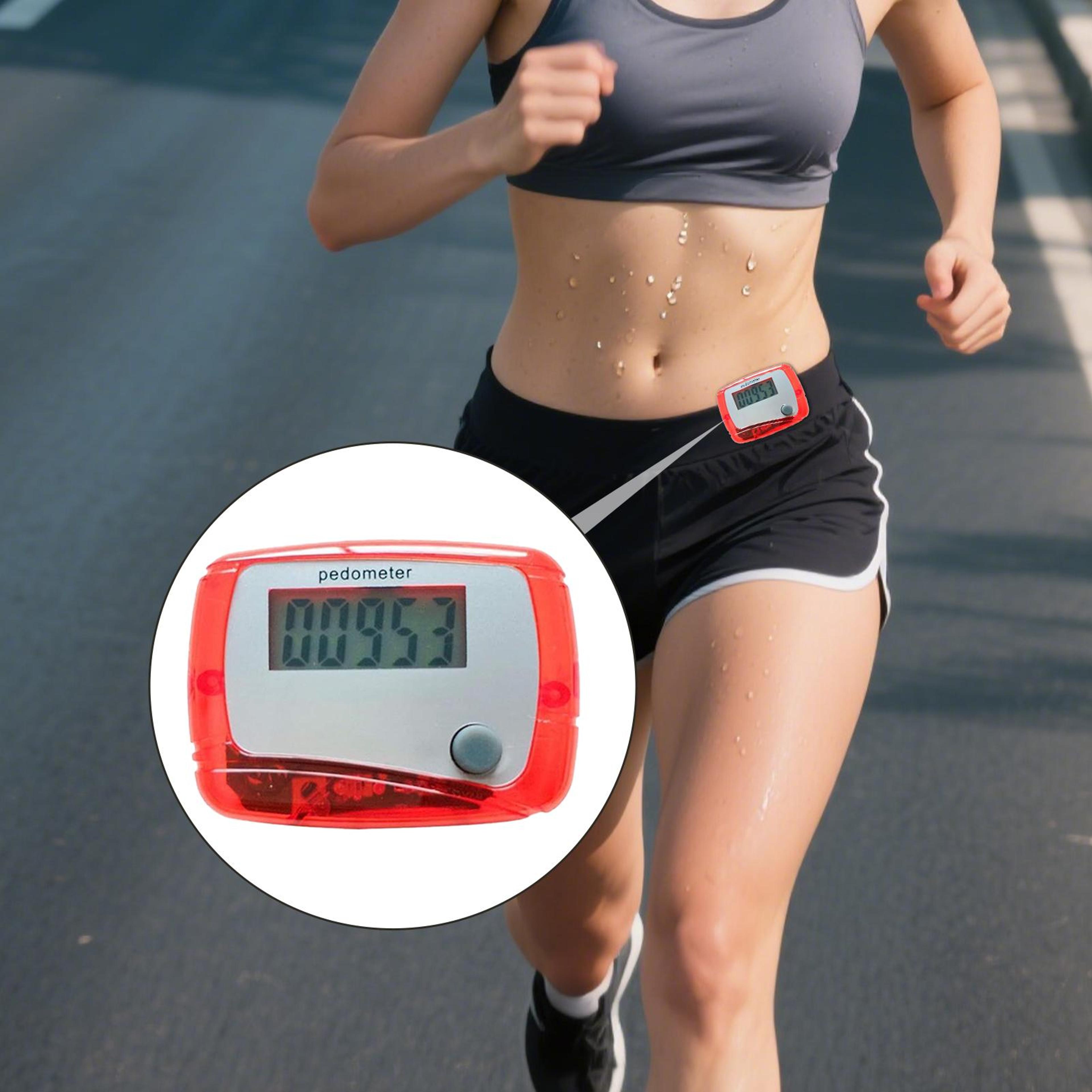 activestep digital pedometer pocket step counter for walking running & hiking
