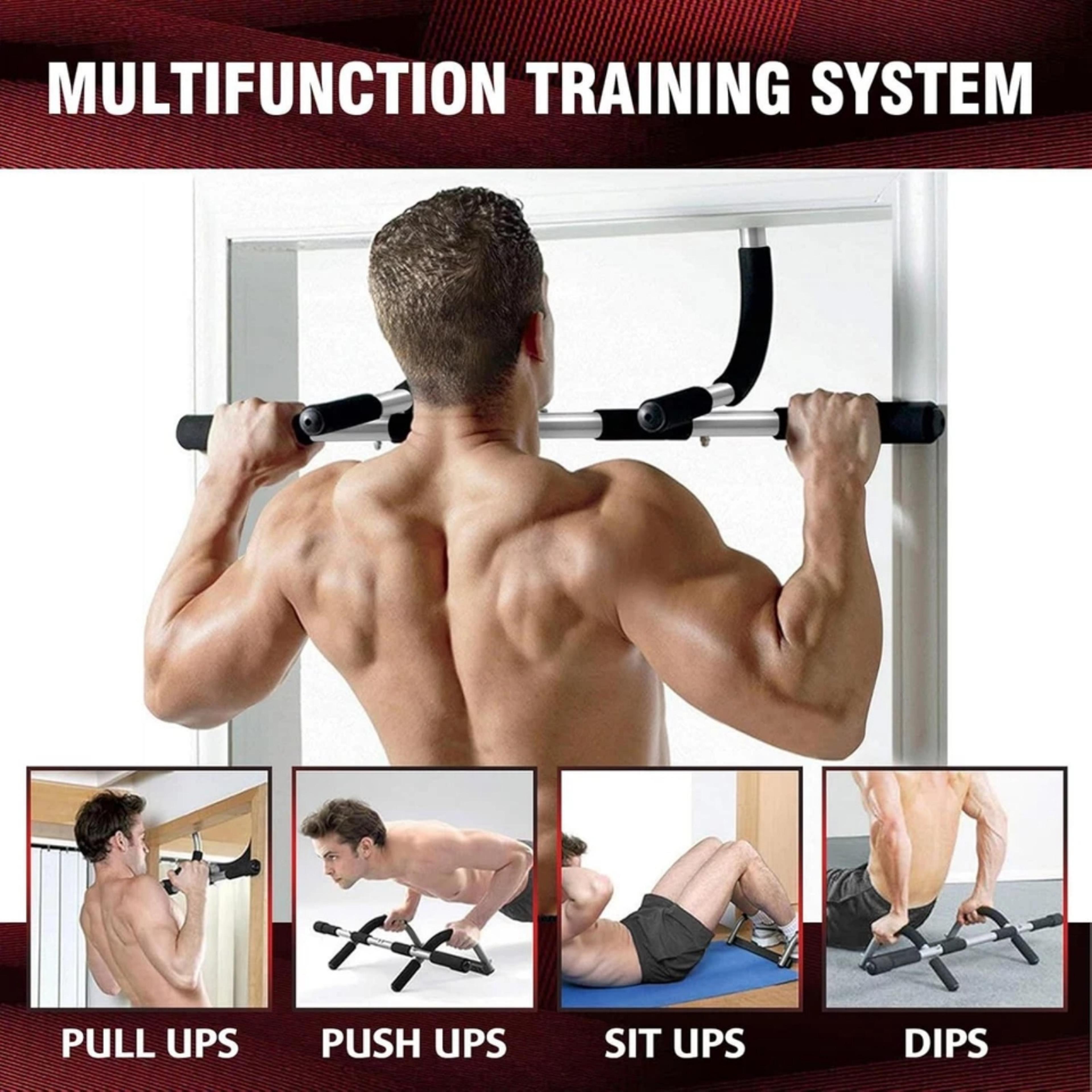 Doorway Pull Up Bar Multi Function Chin Up Bar For Home Gym Strength Training 4