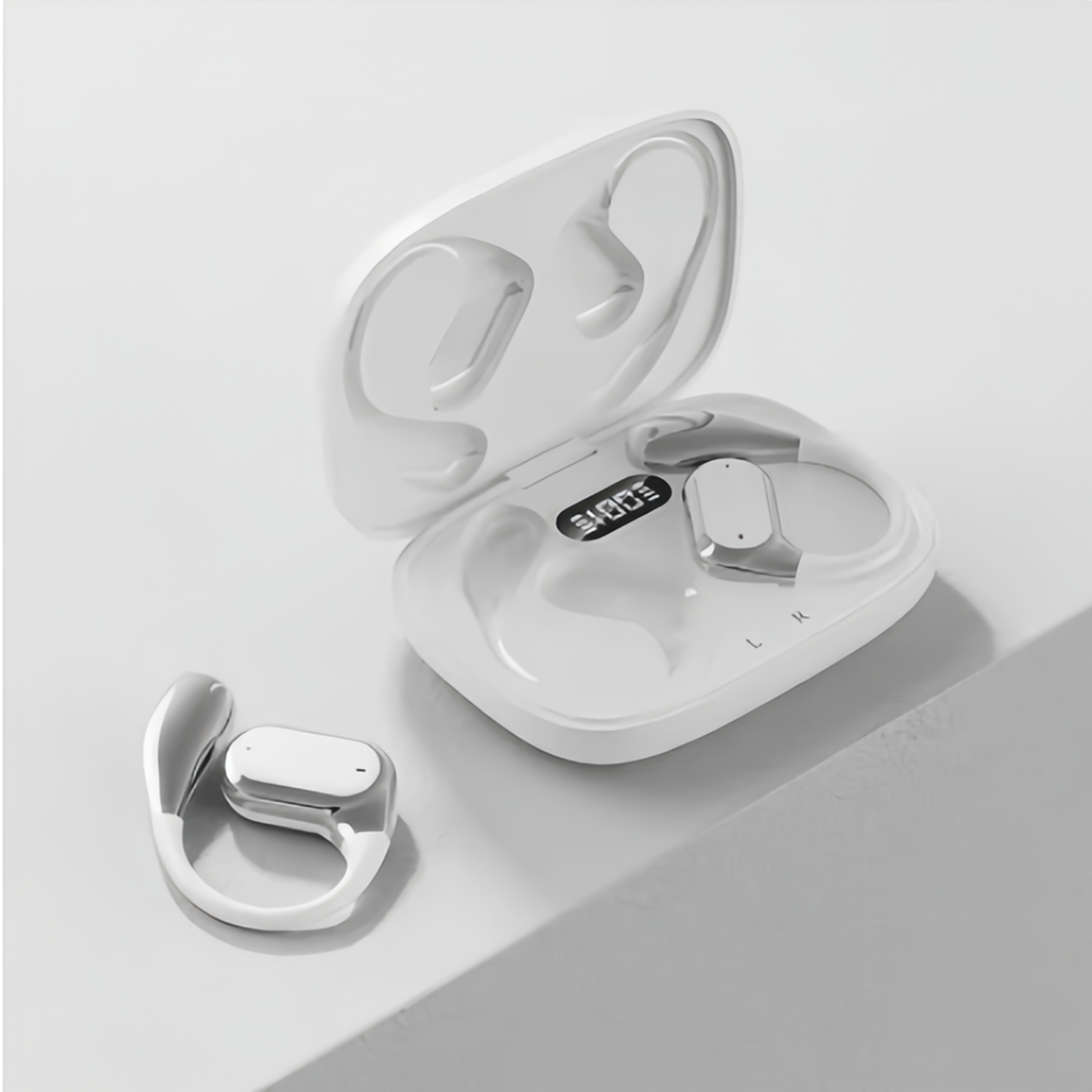 open ear bone conduction bluetooth headphones for running and active listening
