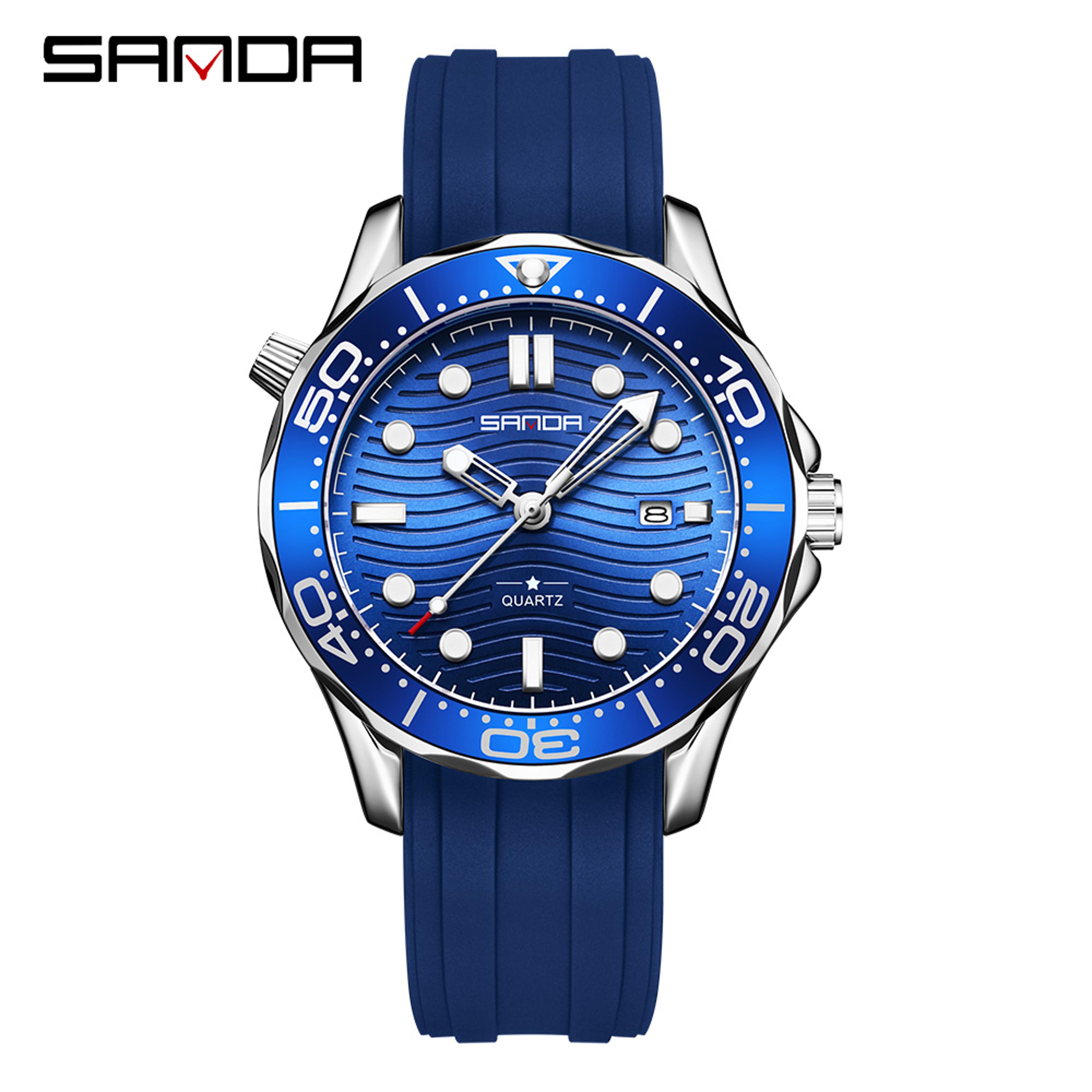Mens Quartz Watch Waterproof Luminous Business Calendar Watch 6