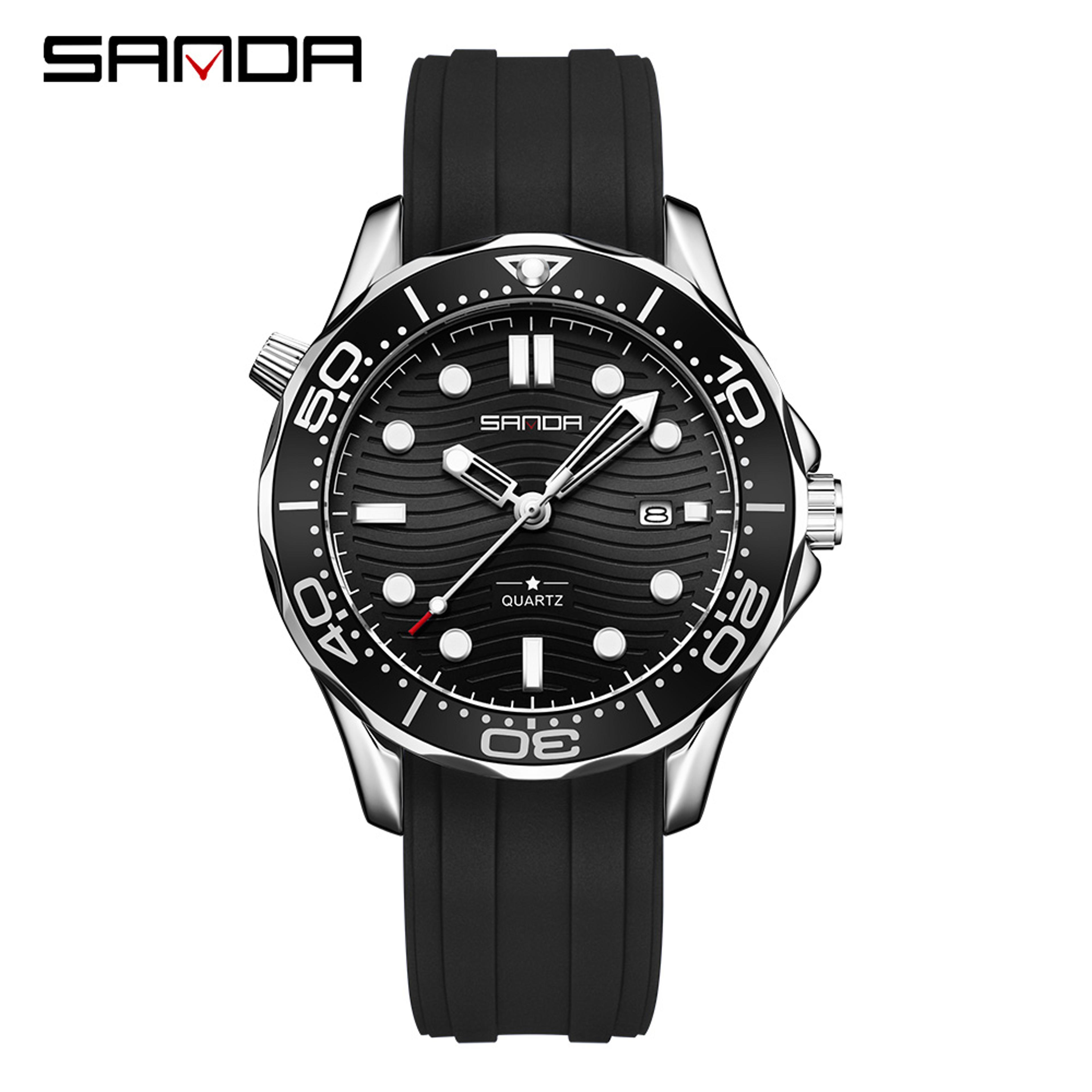 Mens Quartz Watch Waterproof Luminous Business Calendar Watch 9