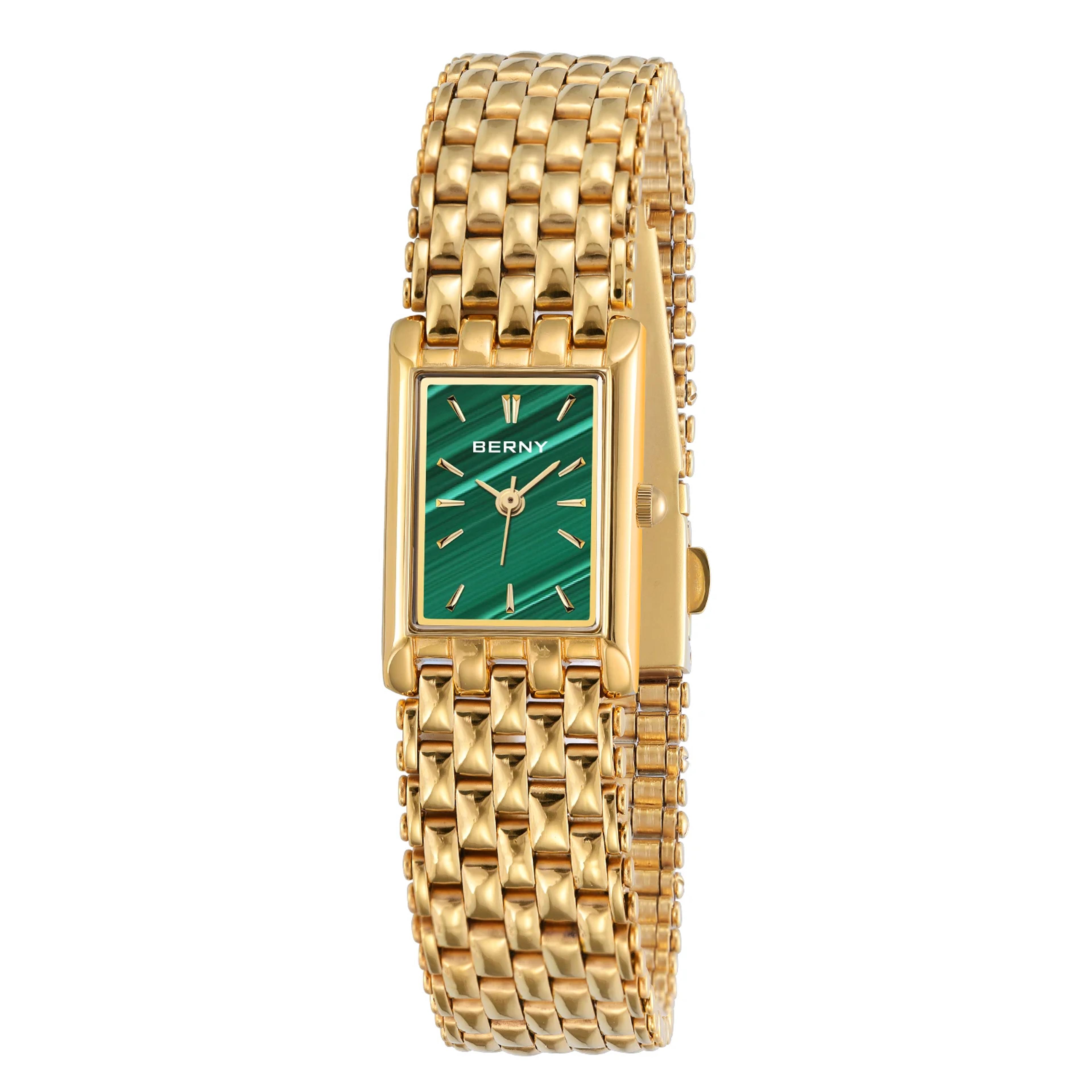 Women Rectangle Stainless Steel Quartz Watch For Women 9
