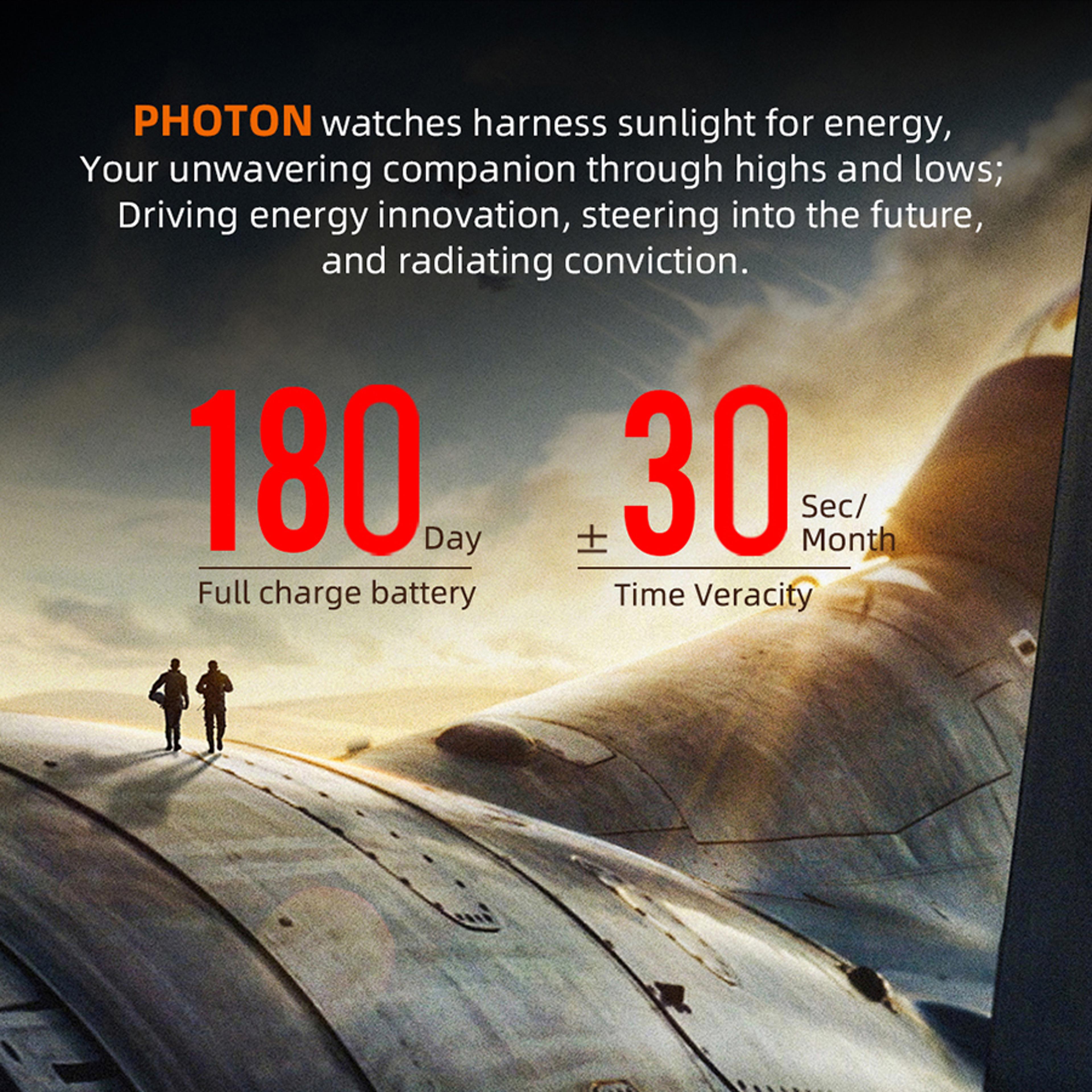 Solar Powered Military Watch Waterproof Outdoor Watch 3
