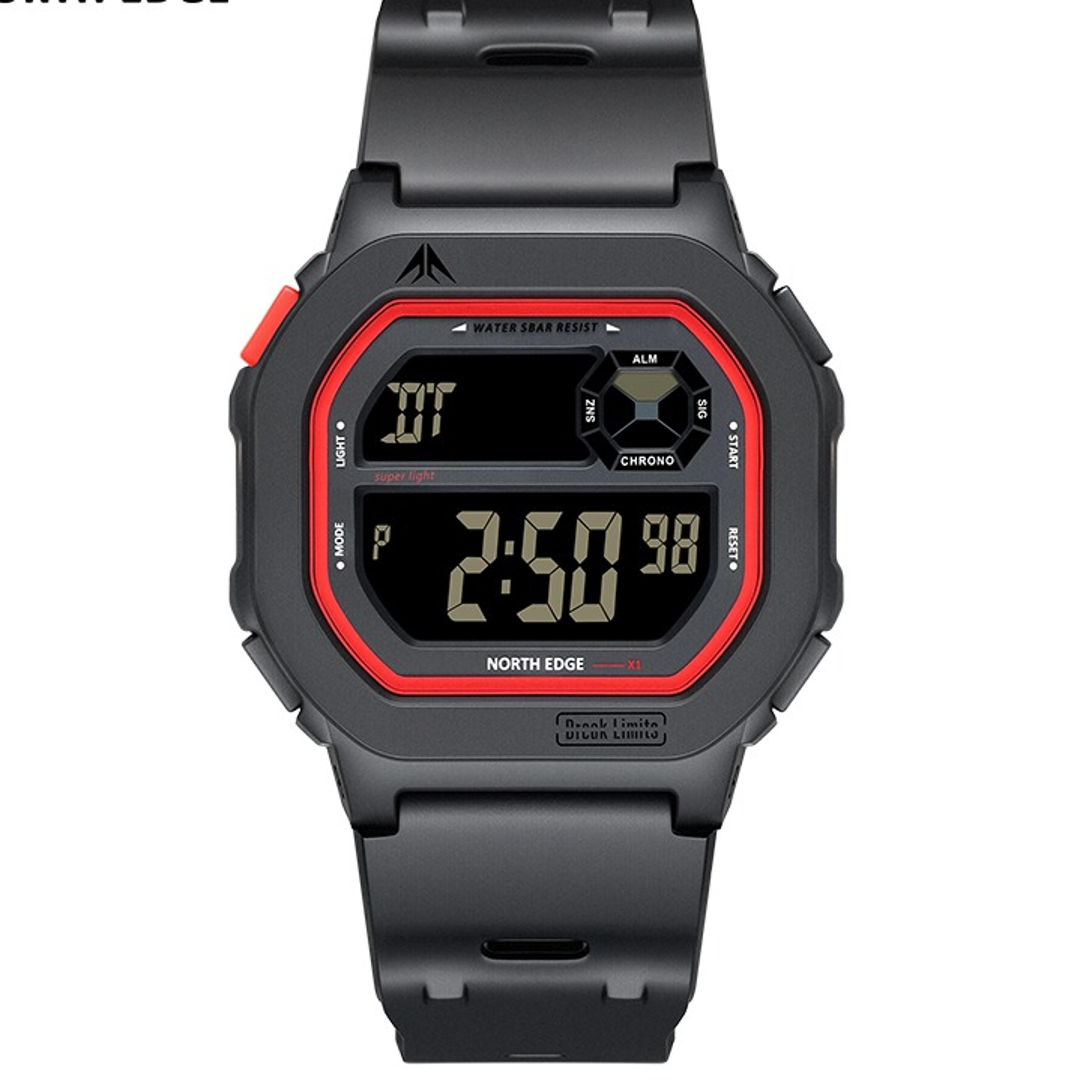 digital sports watch waterproof square watch with stopwatch