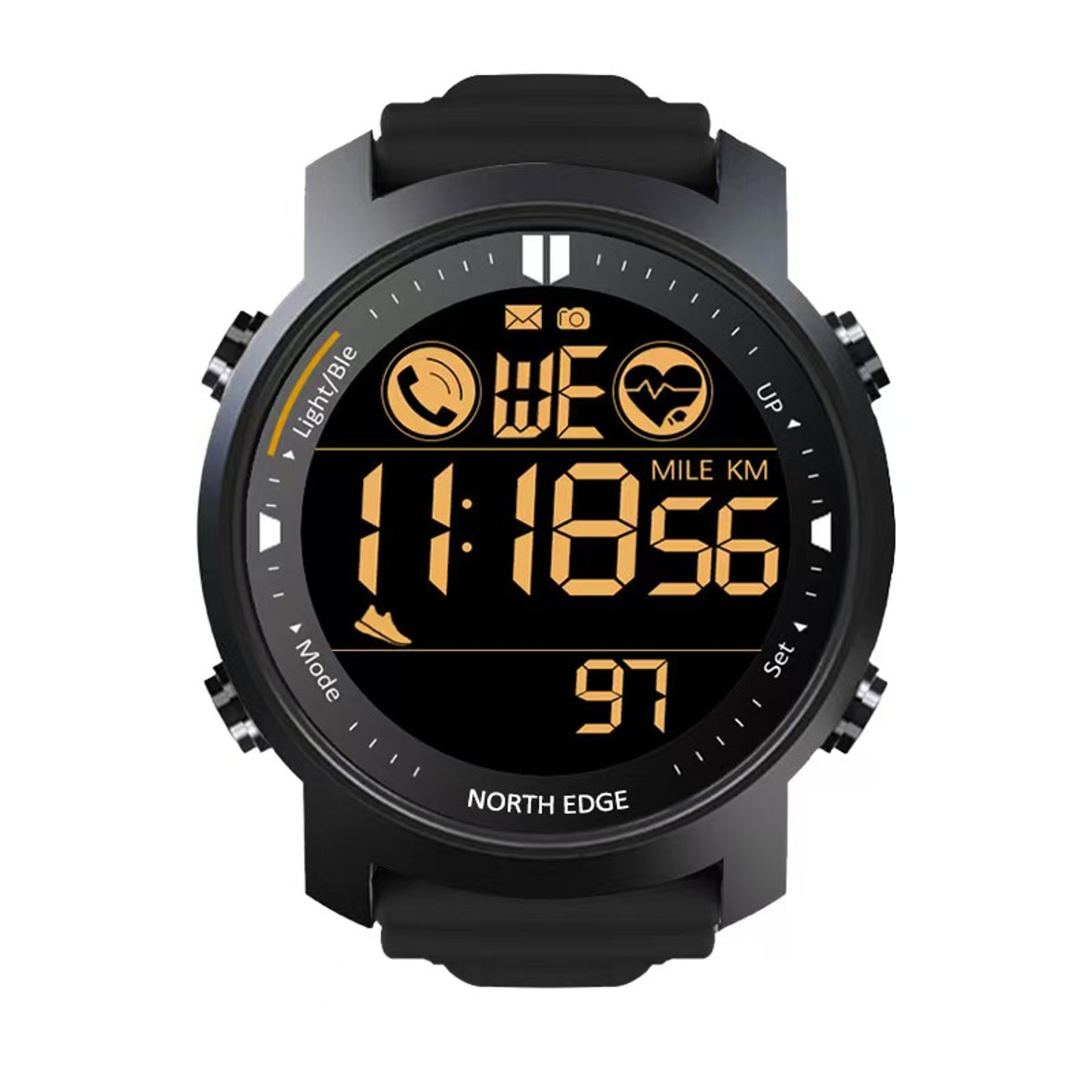 Mens Waterproof Smartwatch With Heart Rate Monitor And Bluetooth 4