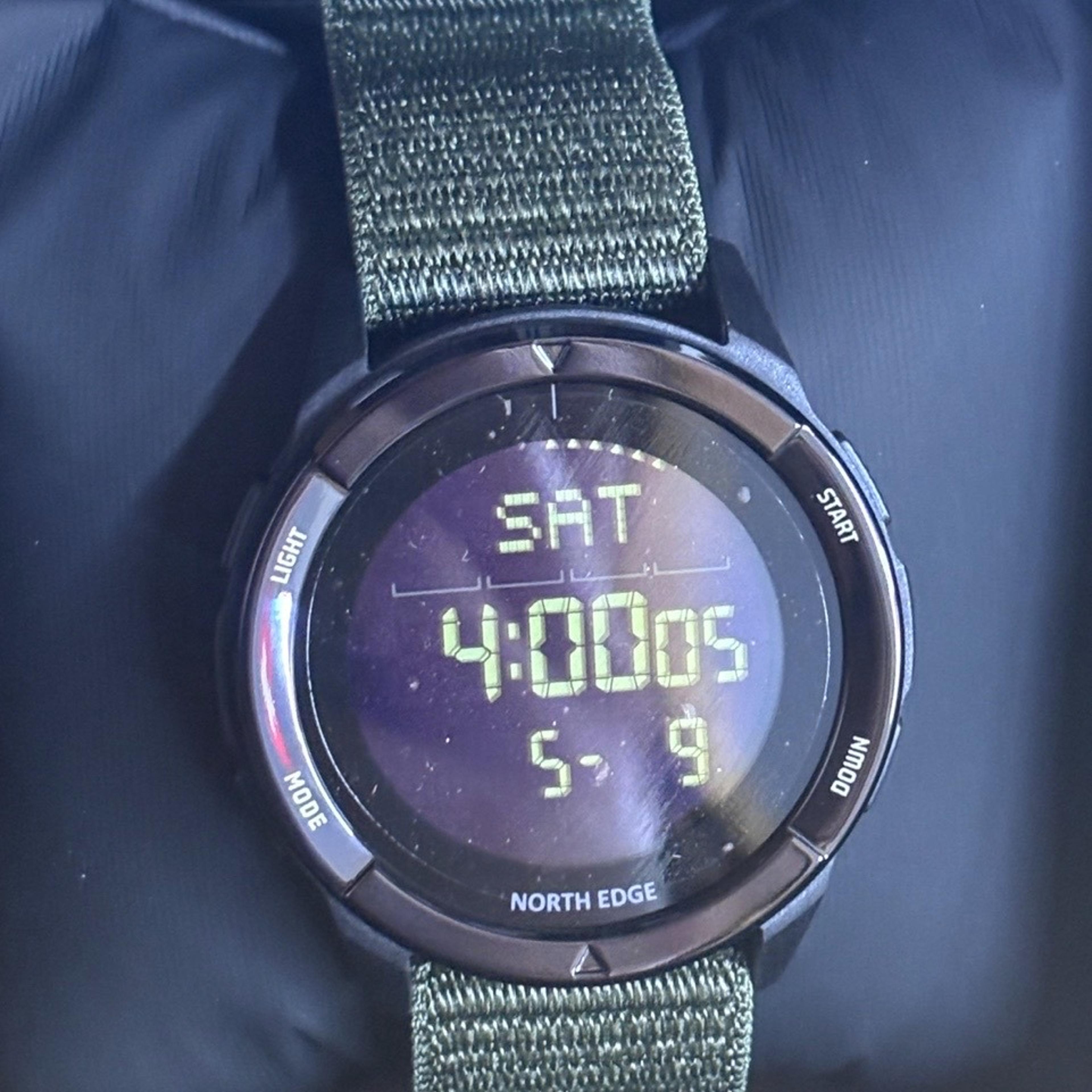 carbon fiber digital sports watch with compass waterproof