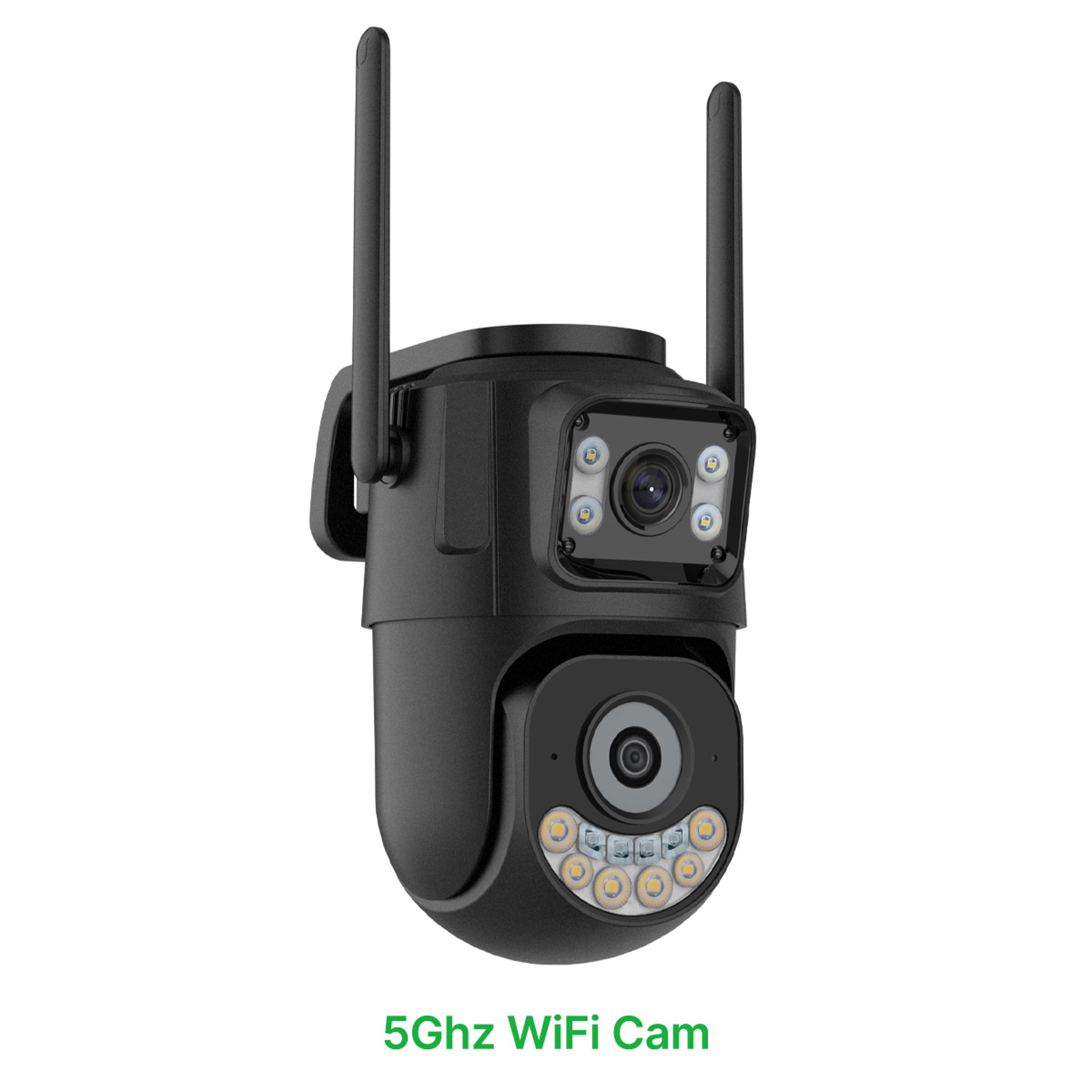 Dual Lens Outdoor Security Camera PTZ WiFi Auto Tracking 6