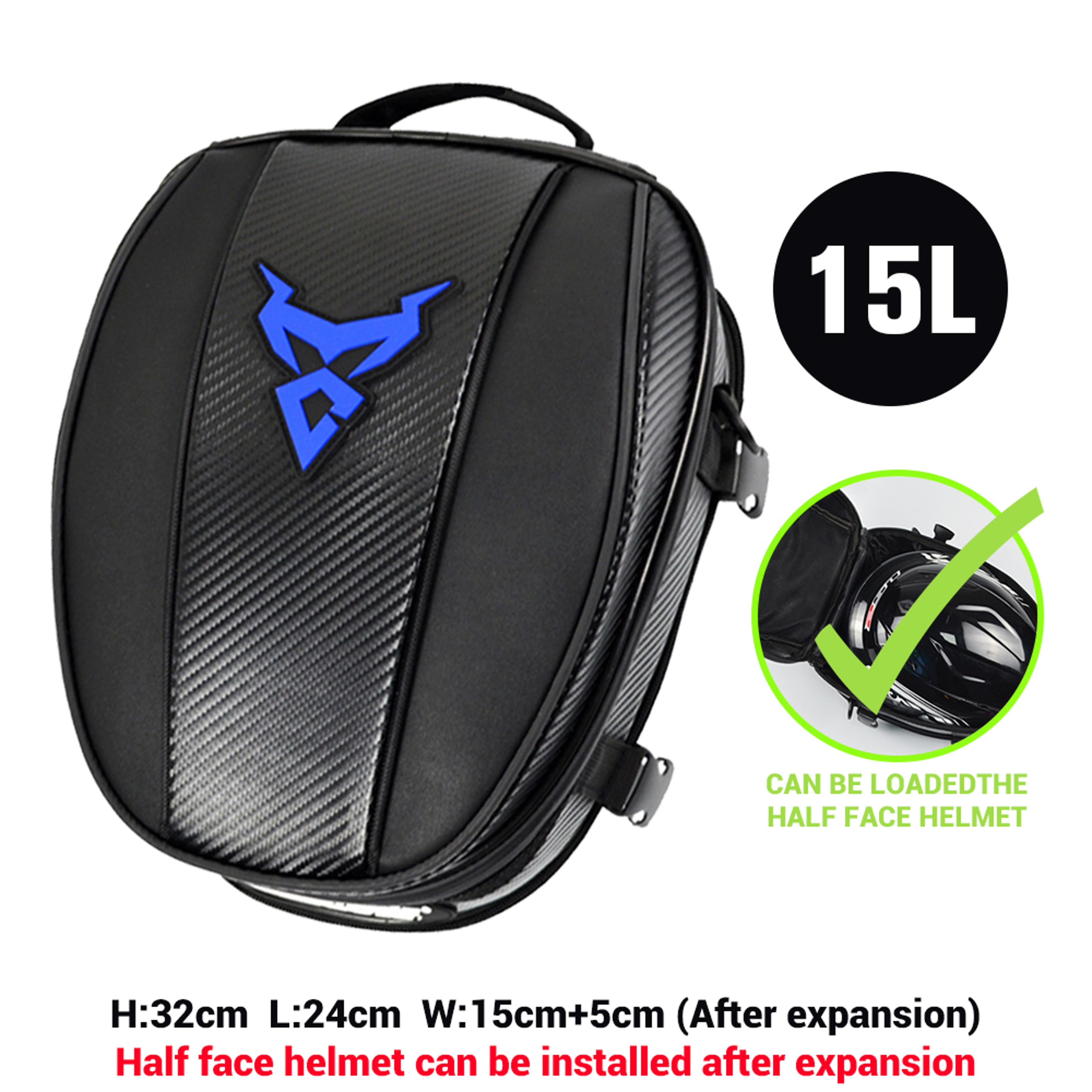 Waterproof Motorcycle Tail Bag Expandable Rear Seat Bag And Rider Backpack 5