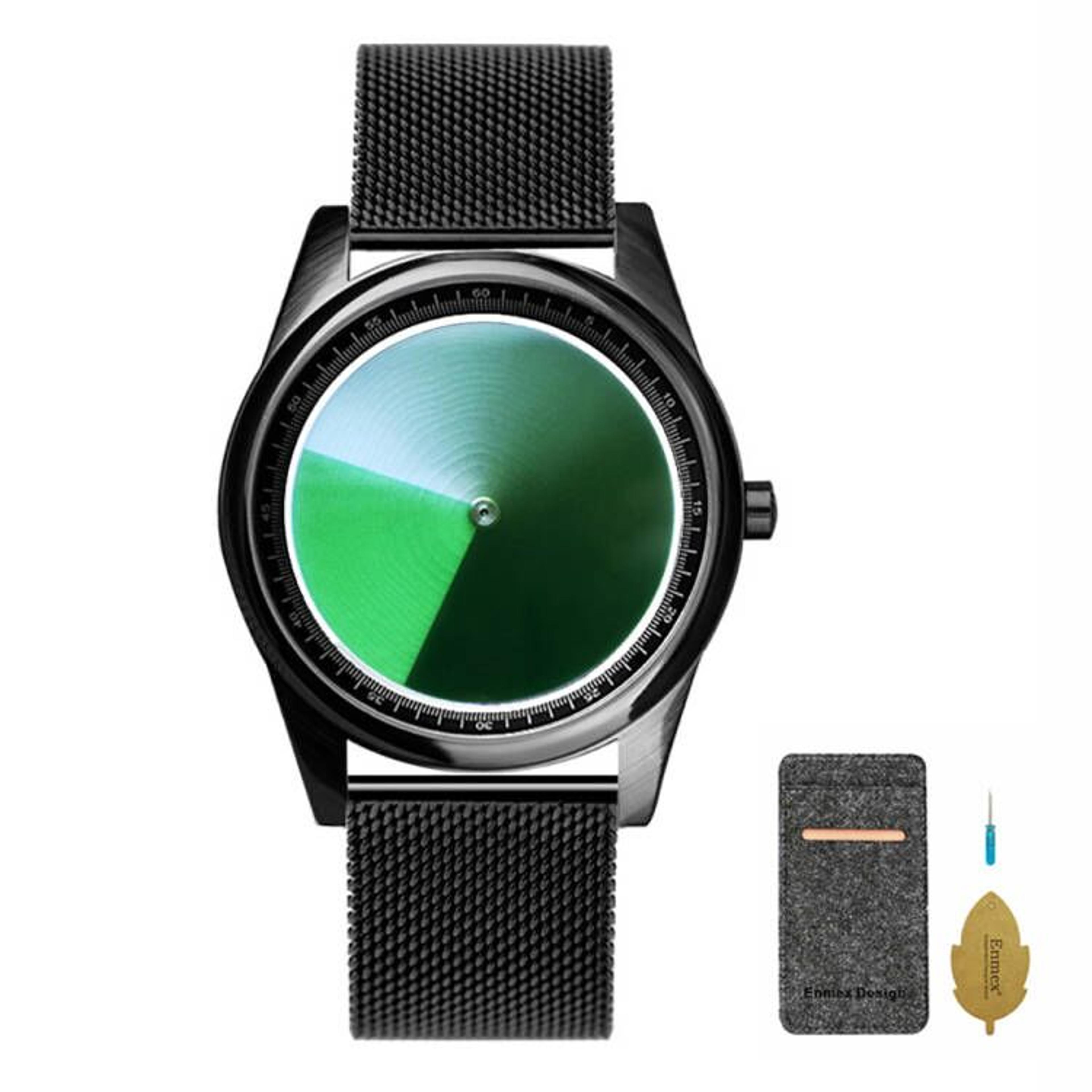 Gradient Dial Quartz Watch For Men And Women Stylish Fashion Wristwatch Gift 8