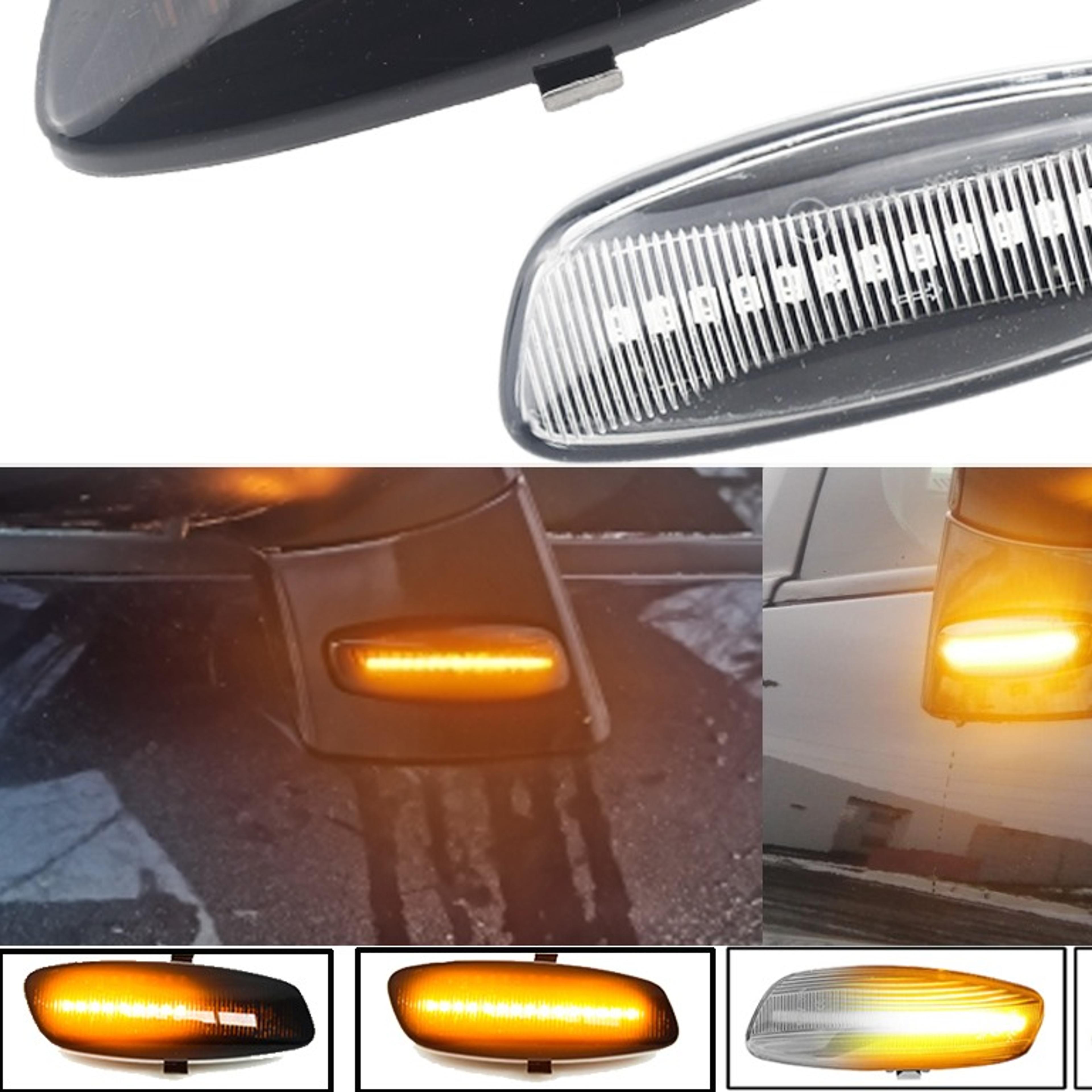 dynamic led side marker sequential turn signal lights for peugeot and citroen