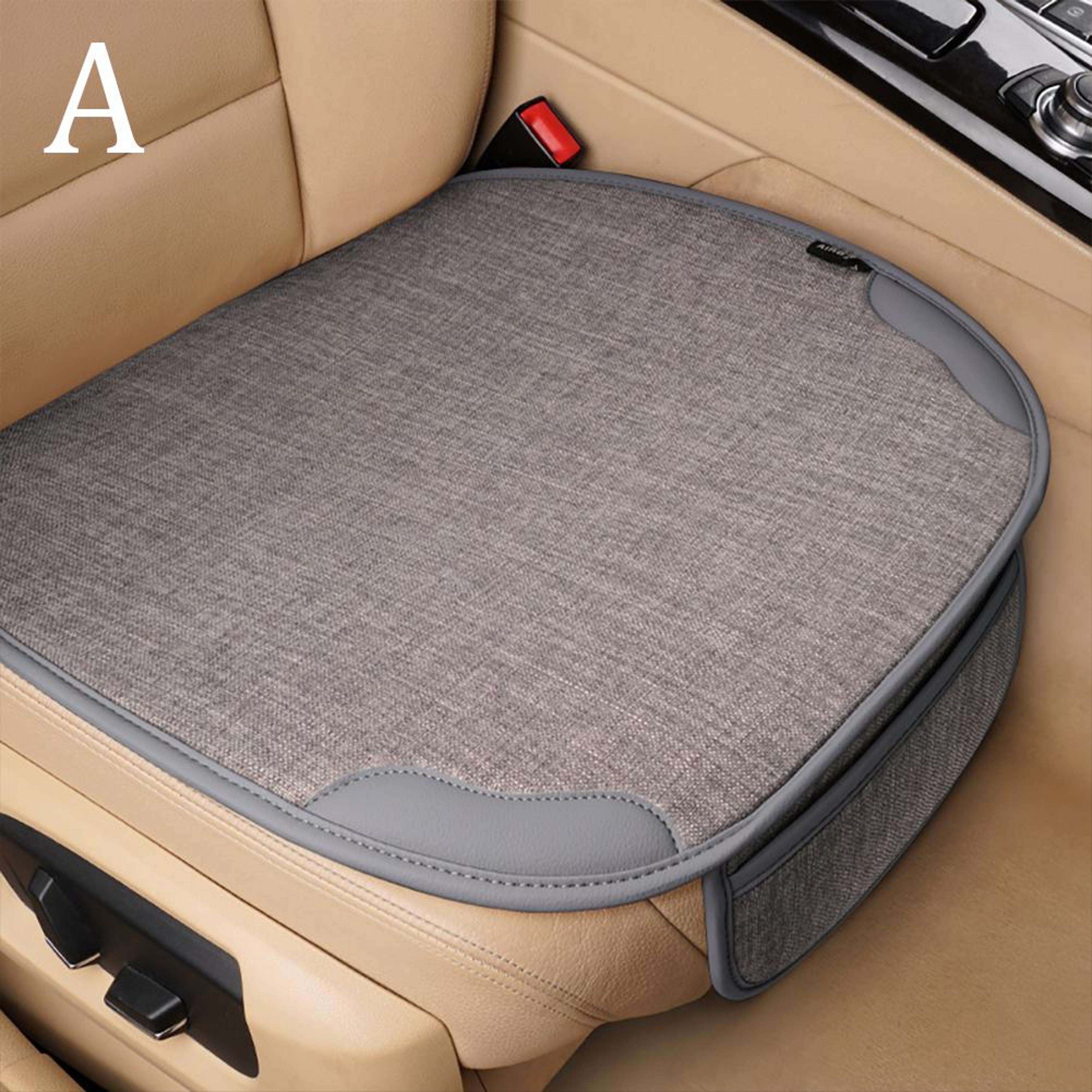 Universal Flax Car Seat Cover Breathable Front Seat Protector For All Season Comfort 9