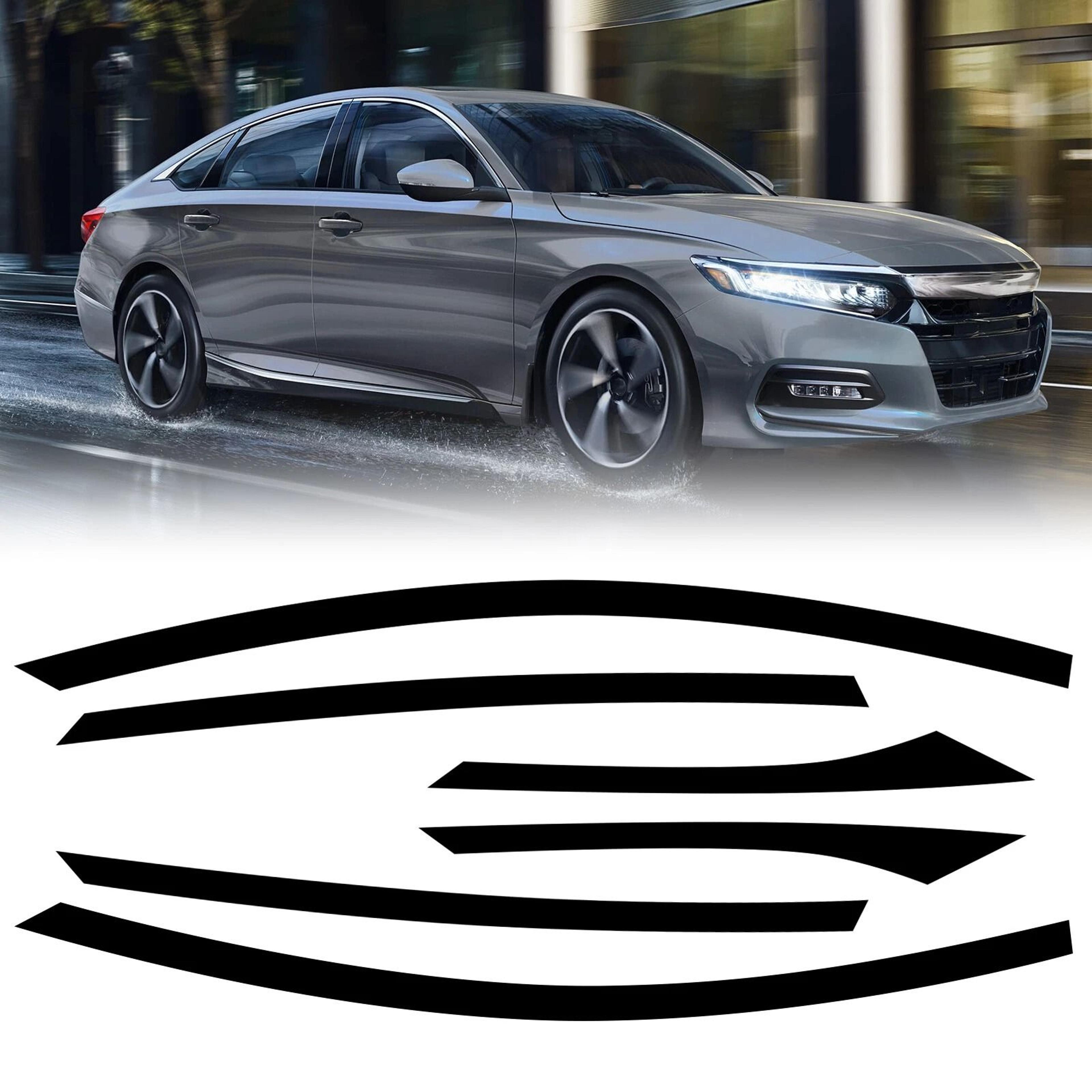 blackout window trim decals, chrome delete