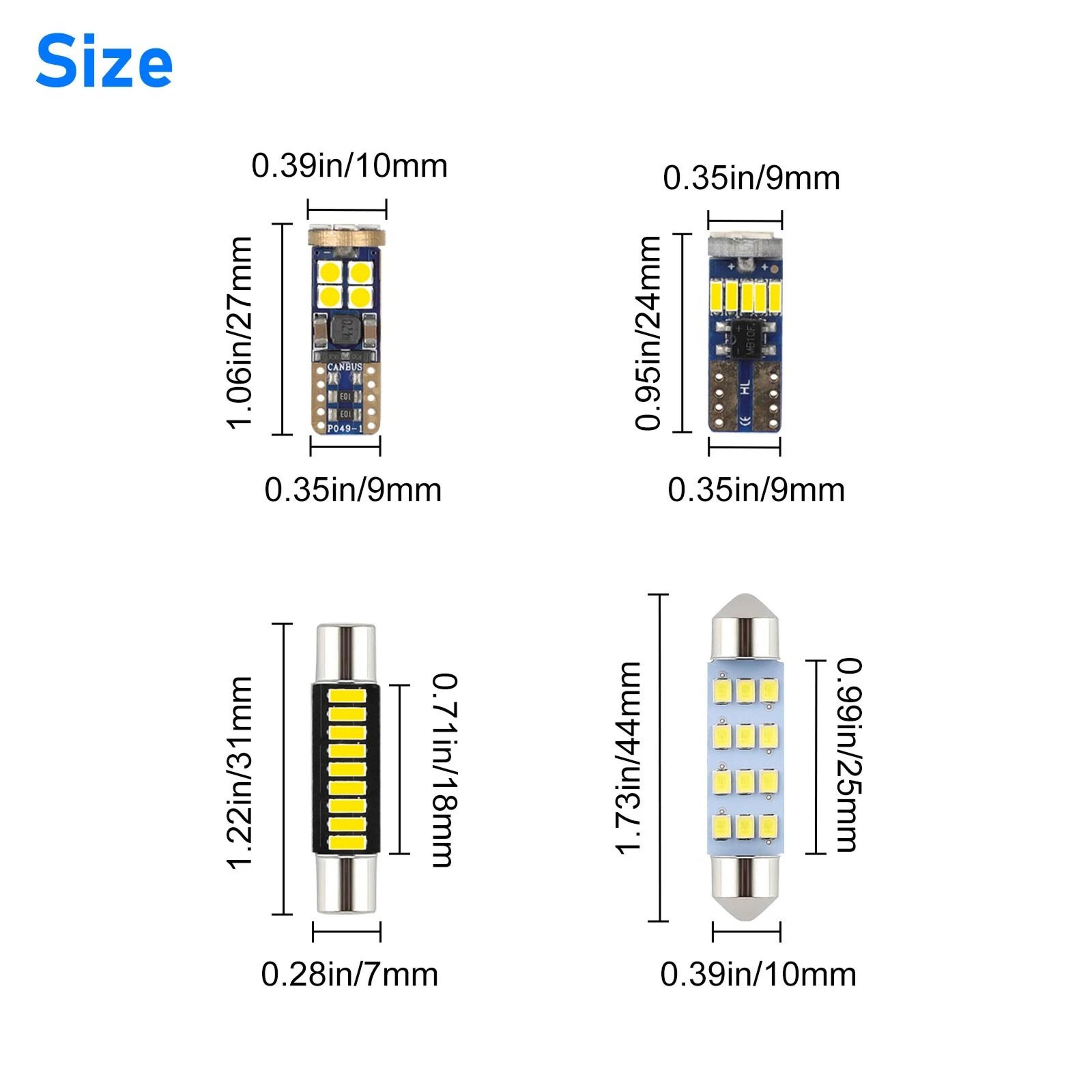 LED Interior Lights White 12 Bulb Kit 1