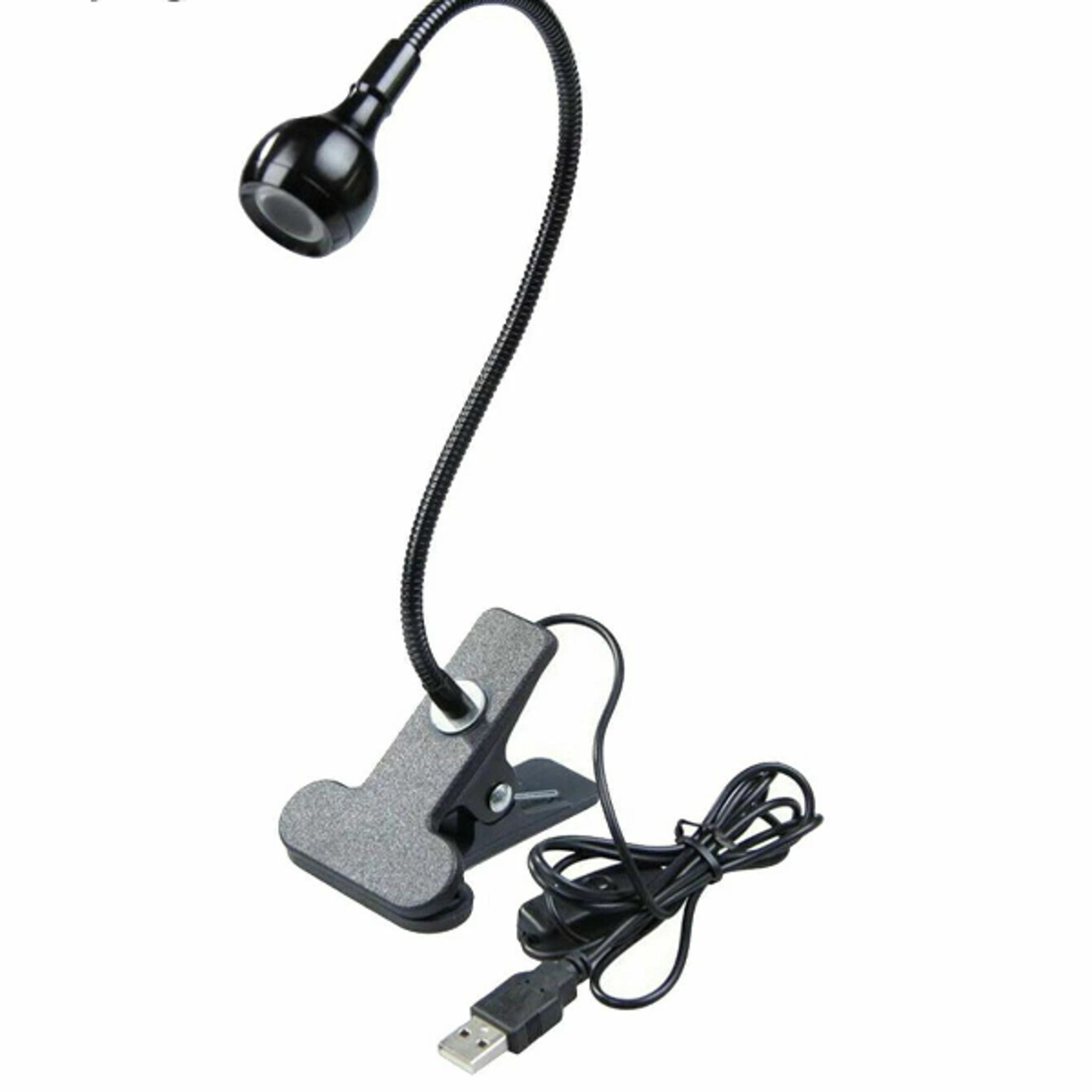 adjustable led usb reading lamp, clip-on book light for desk, bed, computer