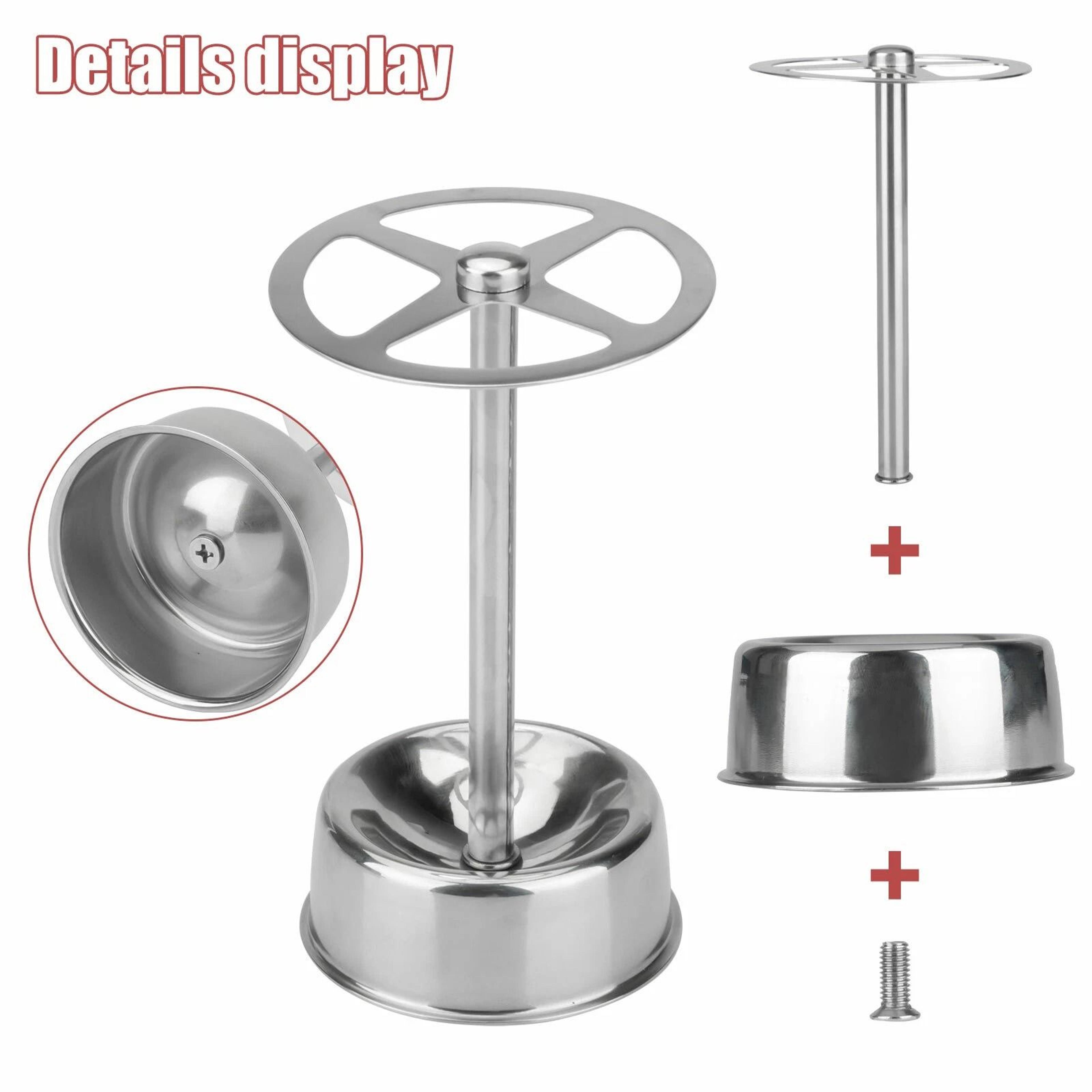 Stainless Steel Toothbrush Holder Freestanding Bathroom Storage Stylish Toothpaste Stand SpaceSavin 2