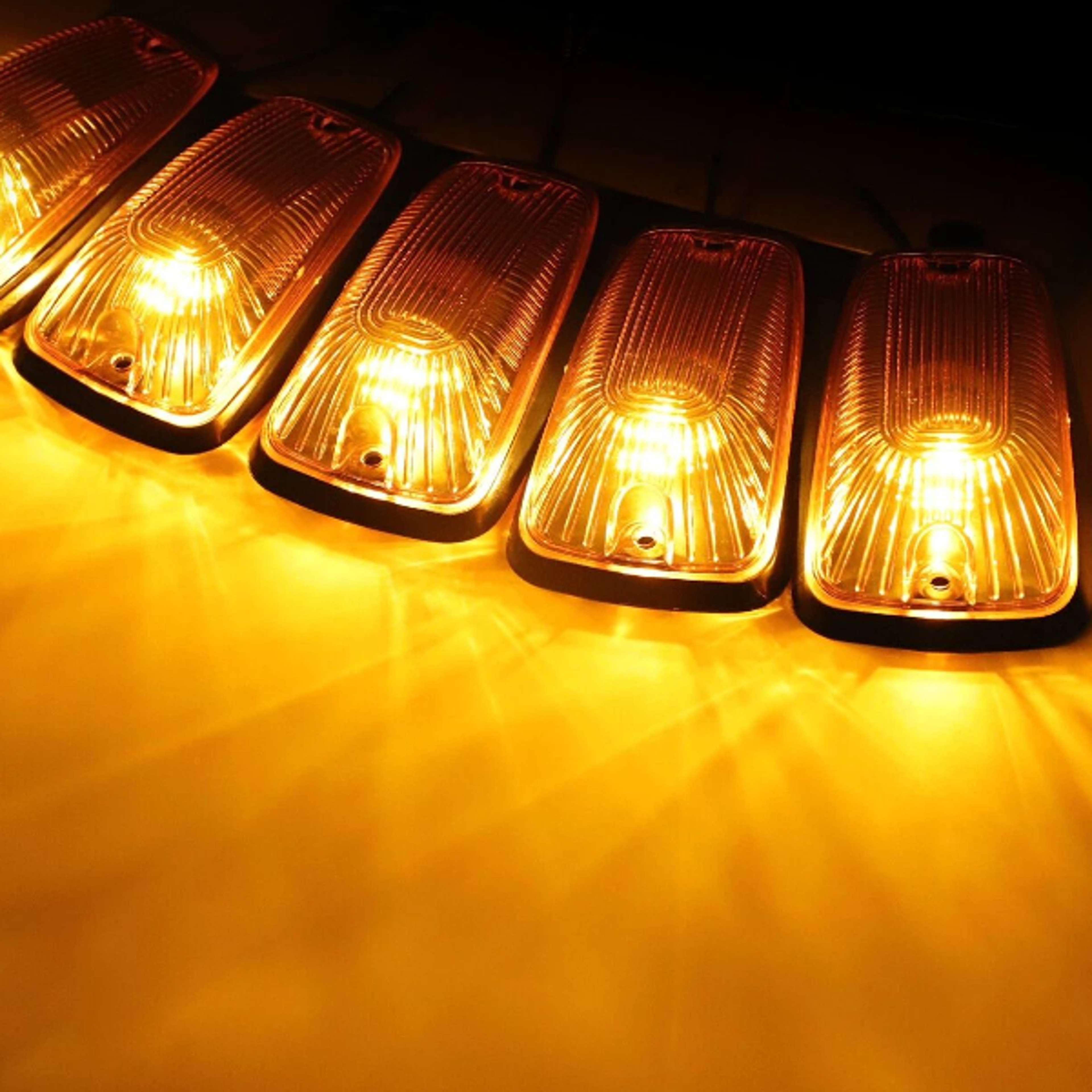 roof lights, amber led cab marker, roof top running light, waterproof, high visibility clearance lights