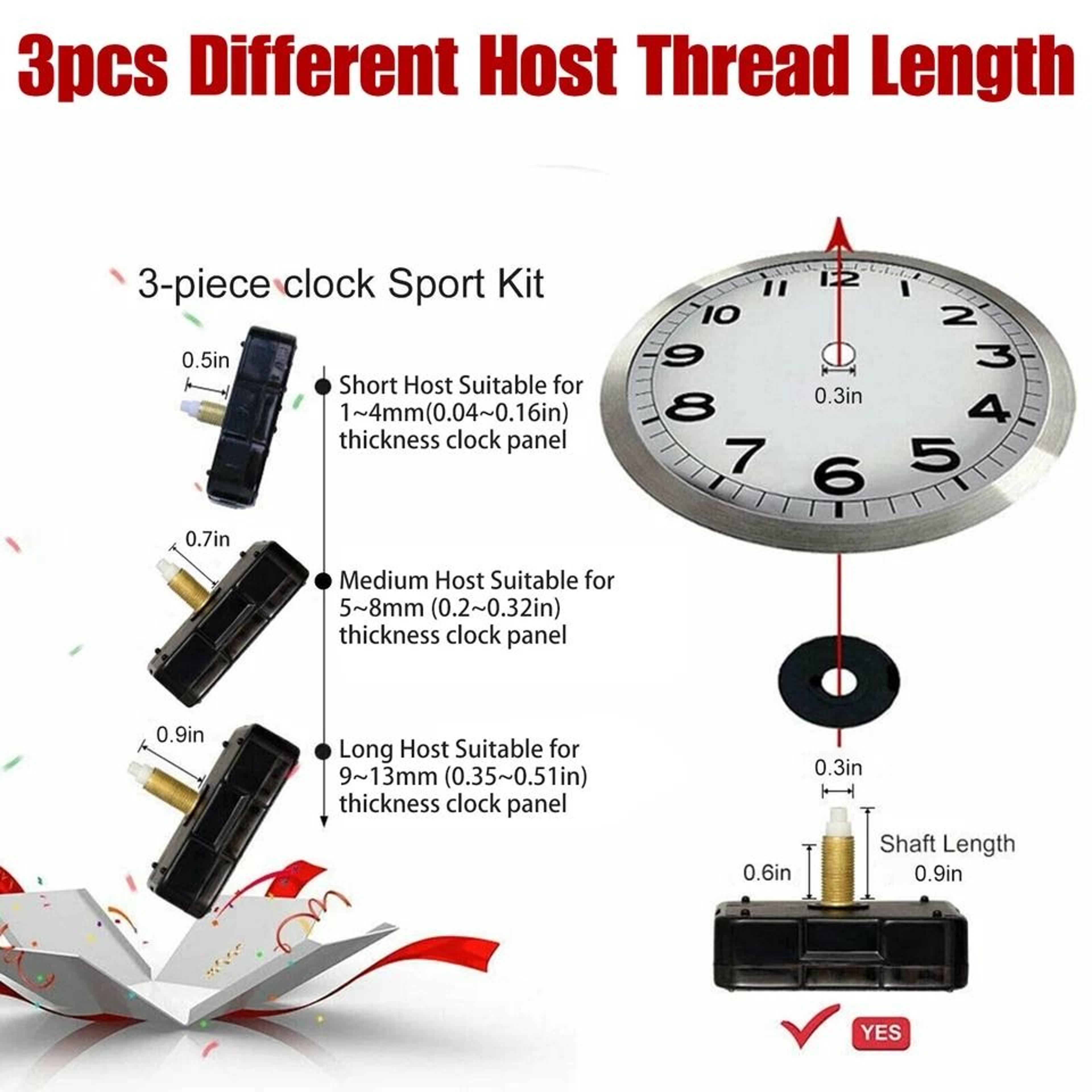 DIY Clock Repair Kit With Silent Movement Clock Styles 6