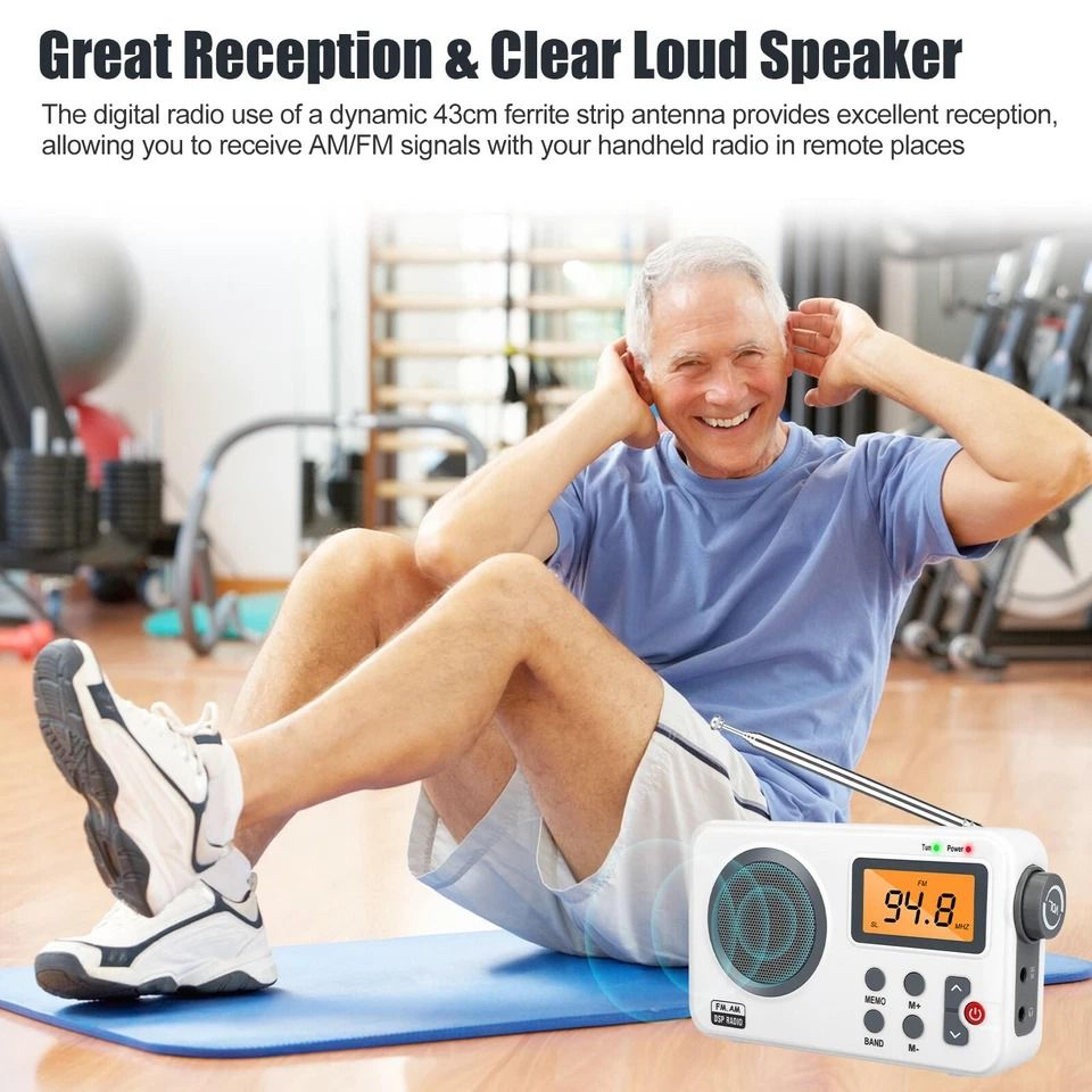 Clear Loud Digital Radio Player With LCD Screen And Rechargeable Battery 10