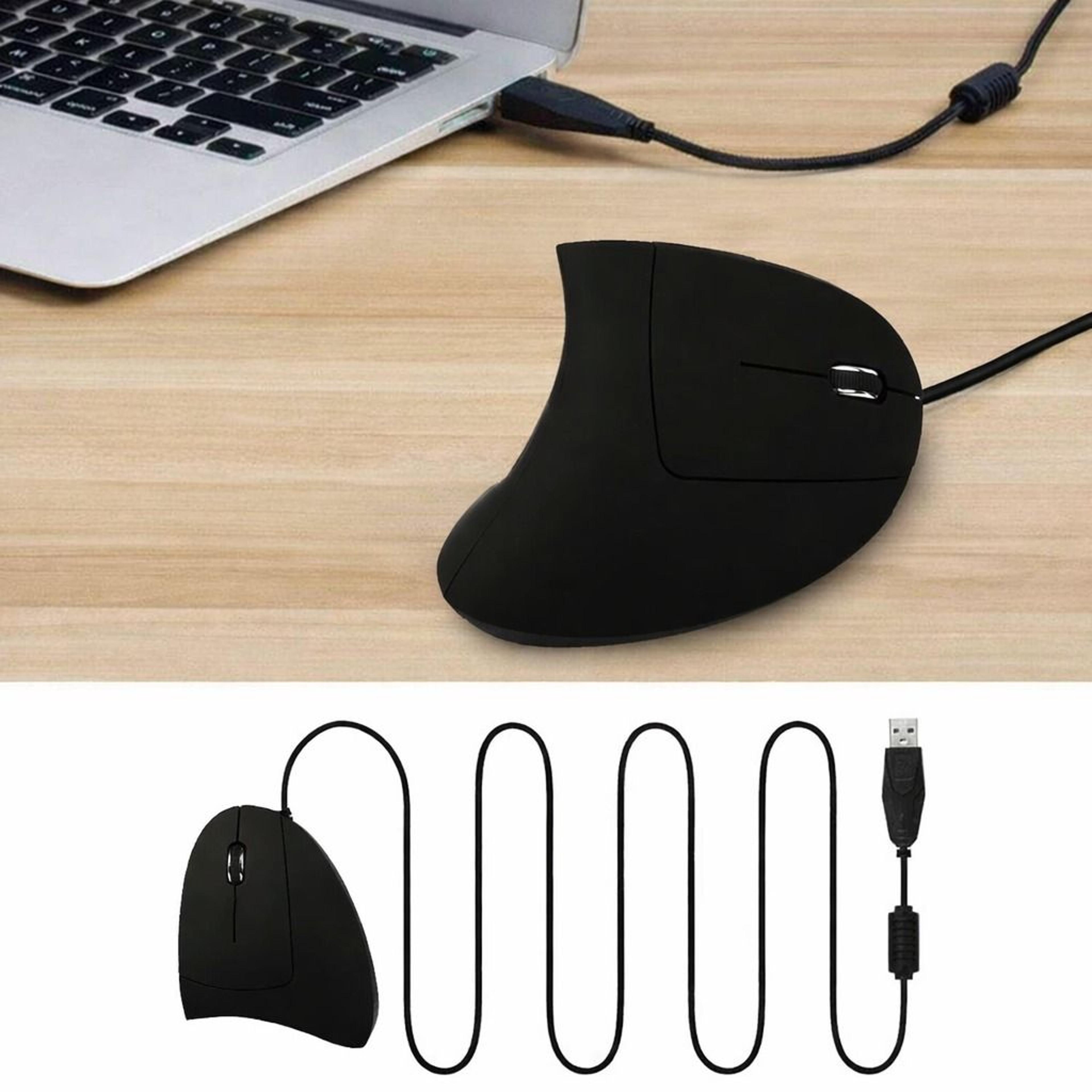 vertical usb optical mouse, adjustable mice for laptop pc, wired with led