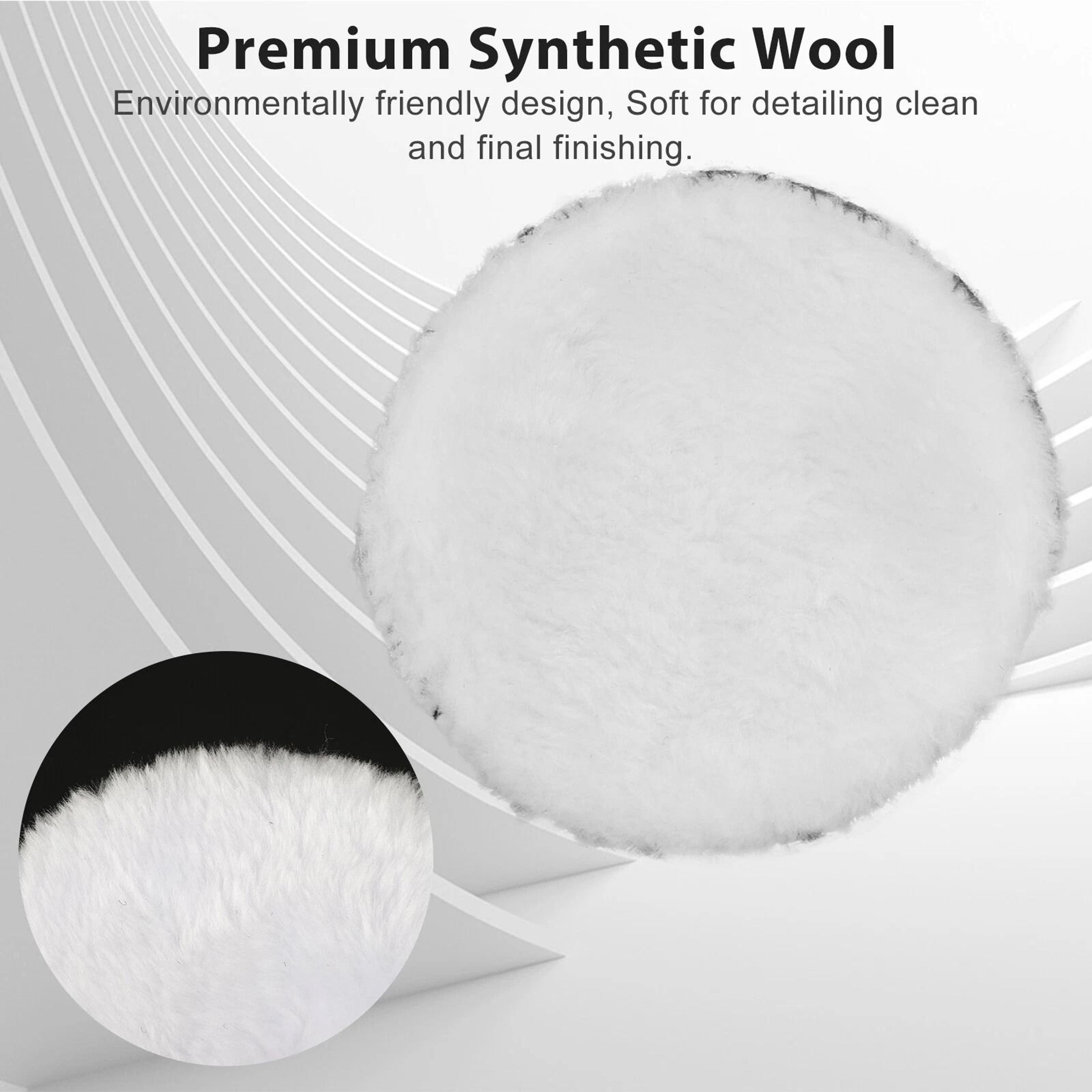 Polishing Pads Set Sponge Waxing Foam Buffing Kit For Car Polisher Drill Includes Adapter And Wool  5