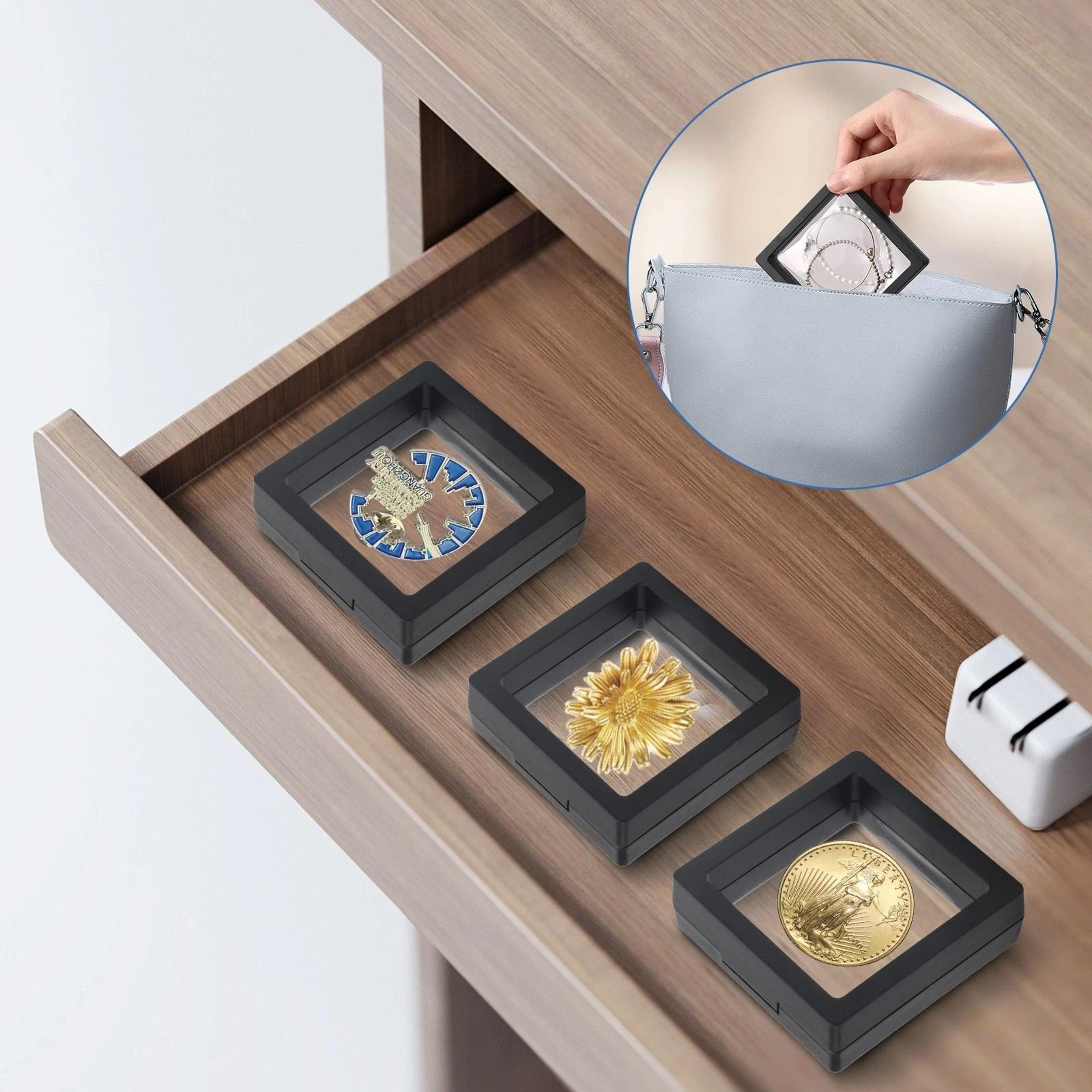 Floating Coin Display Frame Stand Holder For Coins Jewelry Medals And Keepsakes 2