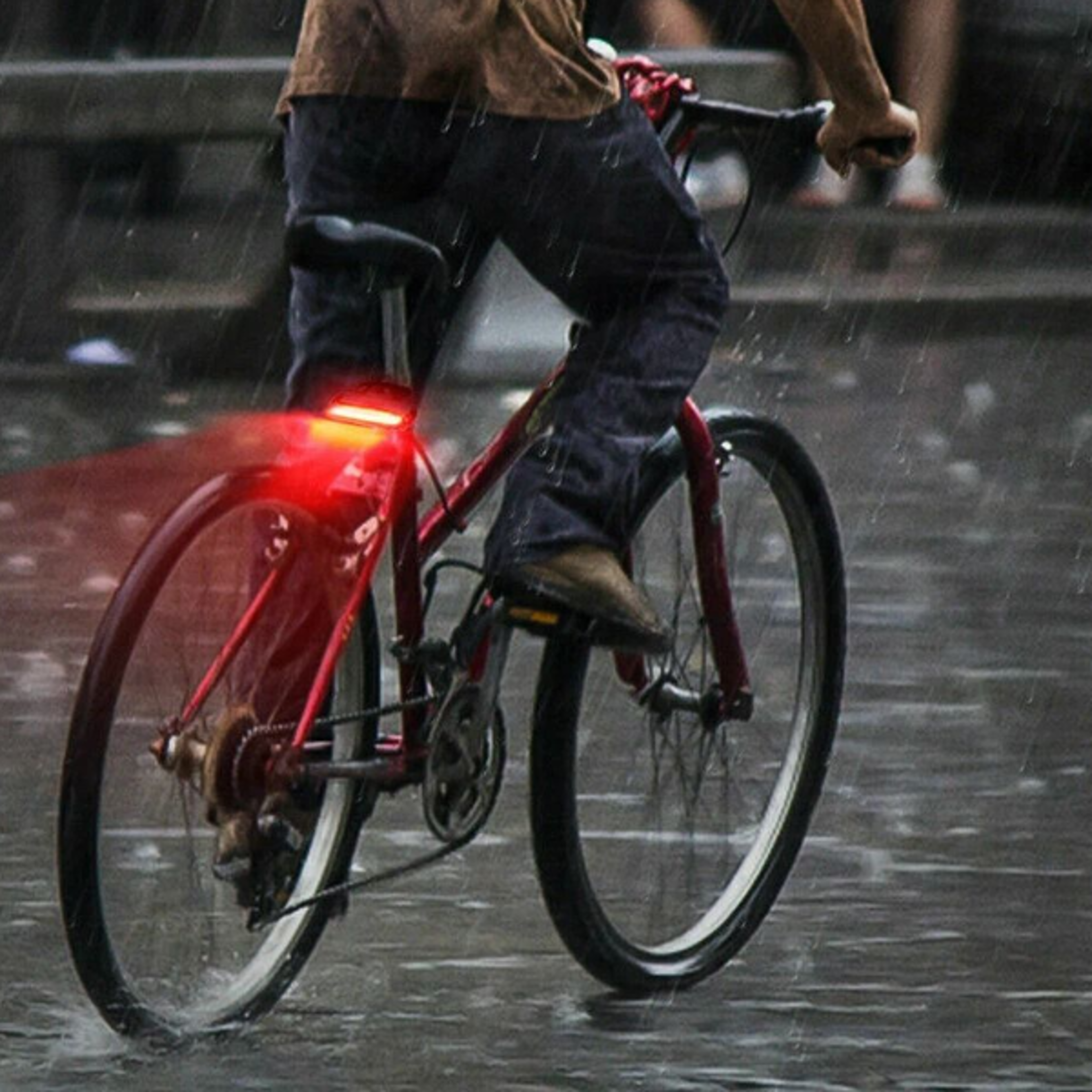bicycle safety rear lamp, rechargeable led bike tail light, cycling warning light, waterproof rear lamp