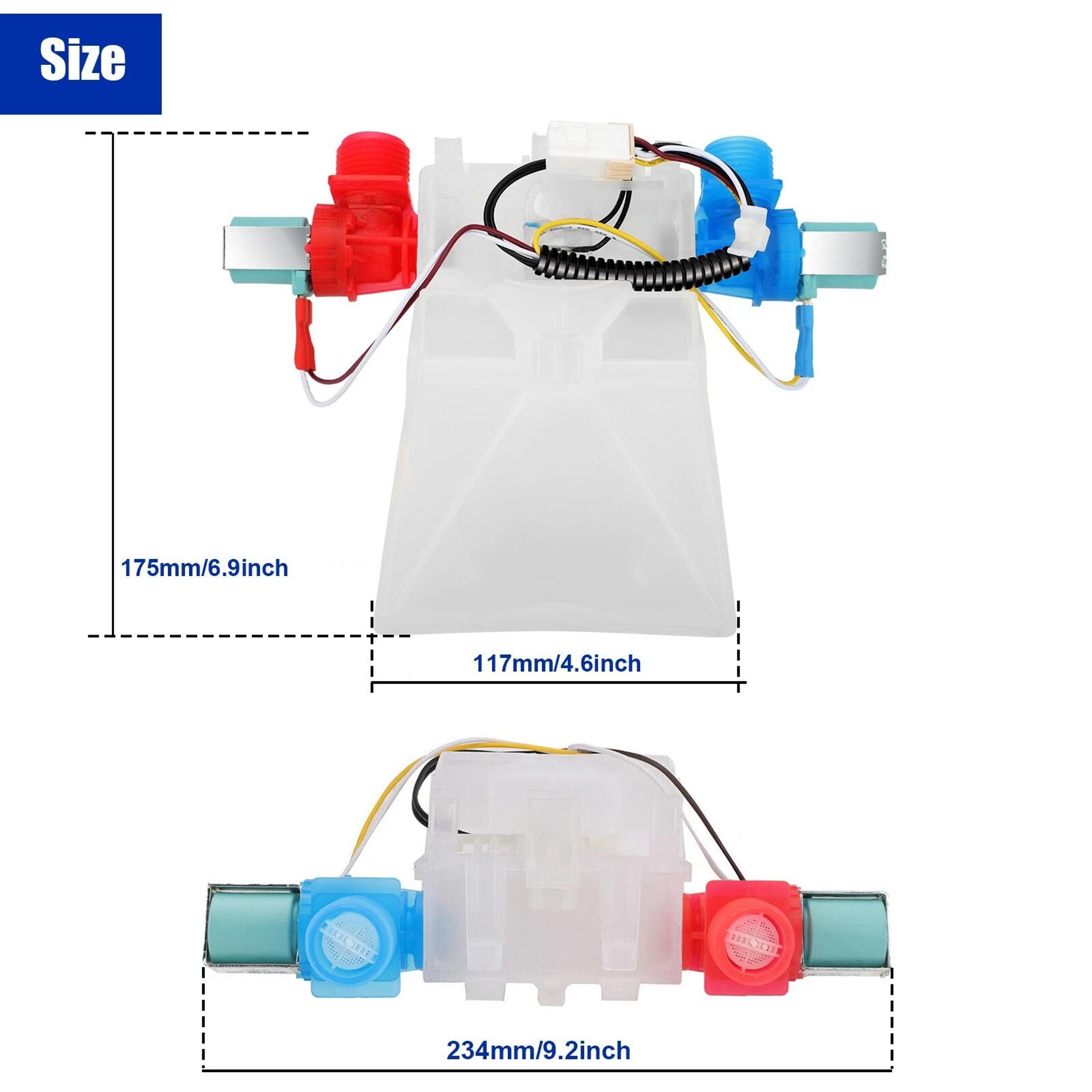 Washer Water Inlet Valve For Hot And Cold Water Control 1