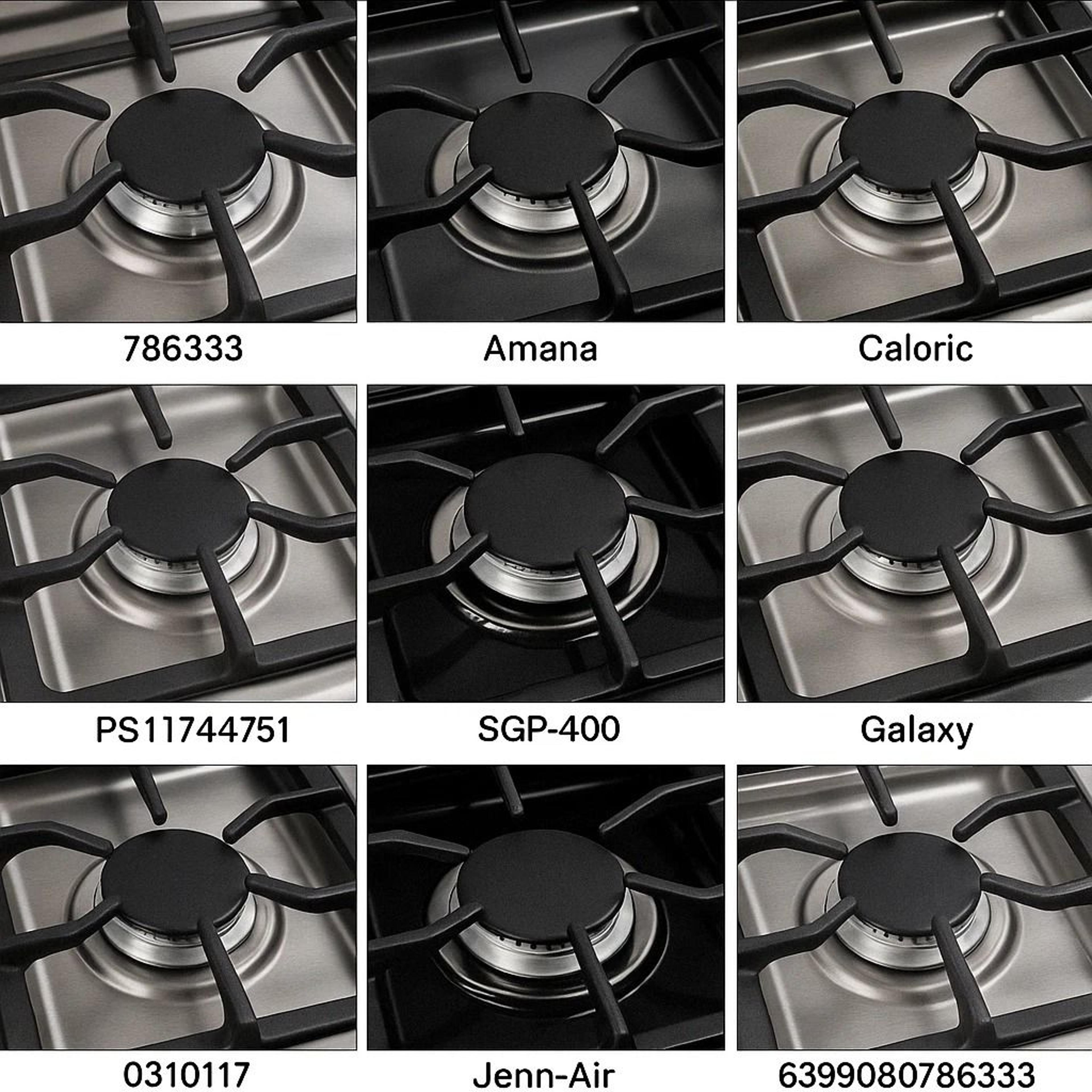 Stainless Steel Gas Range Stove Drip Pans  Square Burner Covers Reusable 4