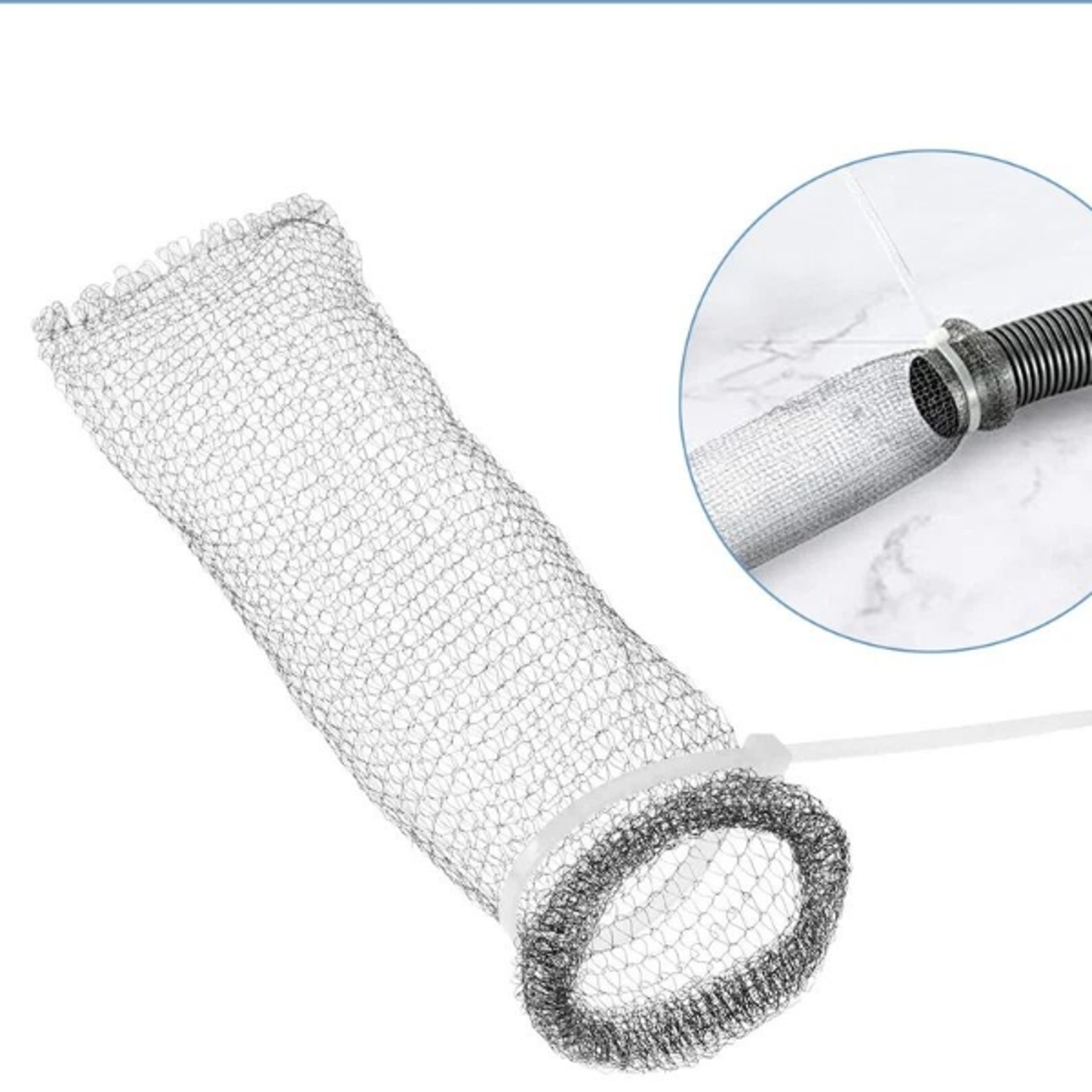 washing machine lint filter drain hose trap stainless steel mesh protector