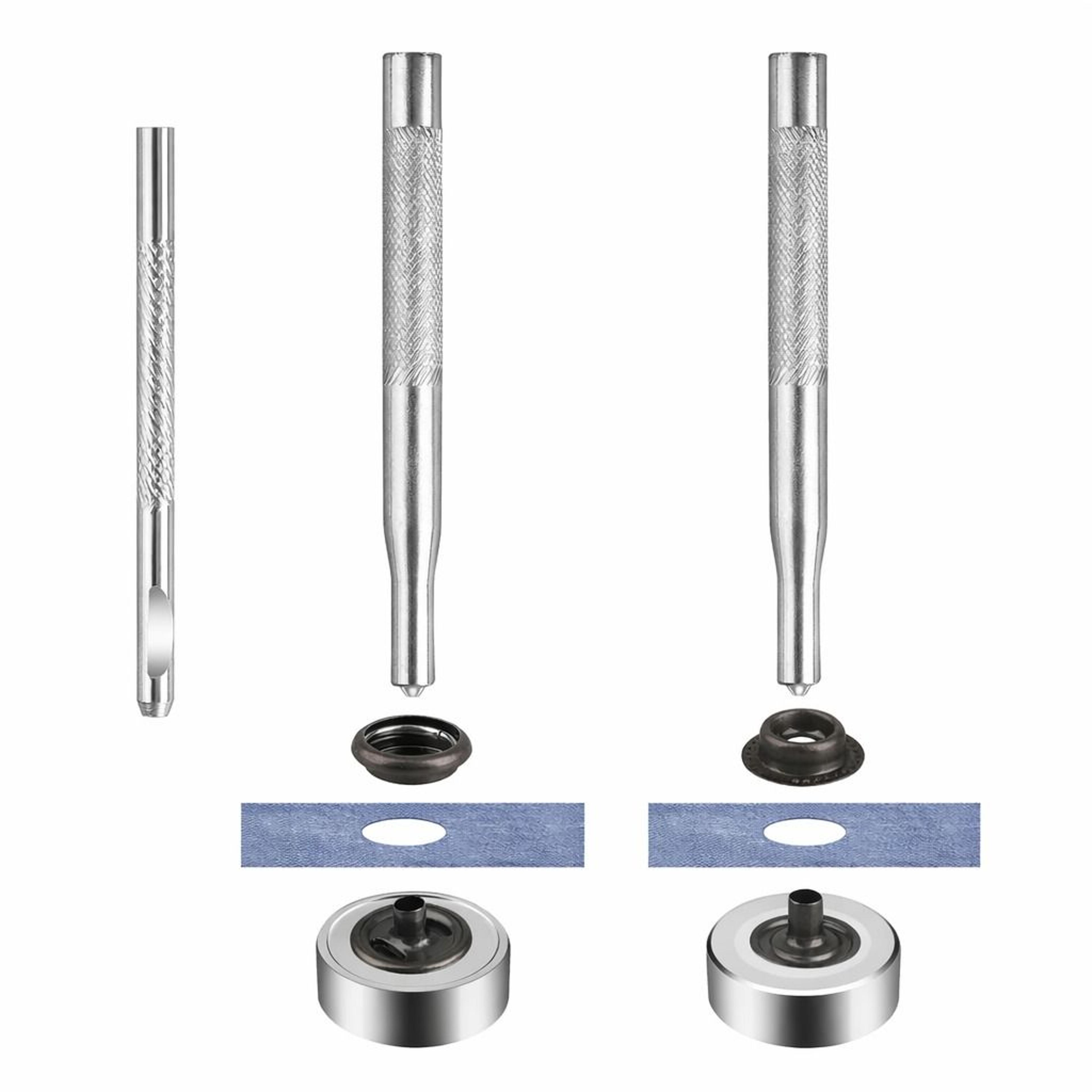 heavy duty snap fastener kit with tool metal snap buttons for sewing and leather crafts